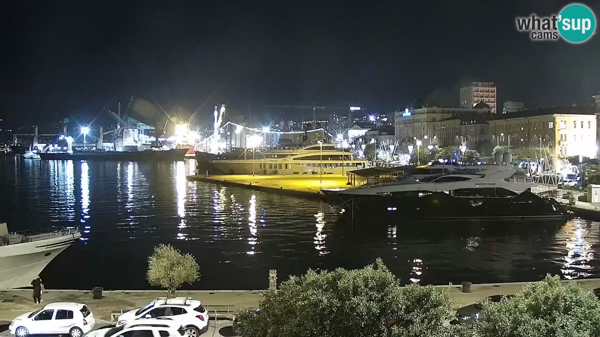La Riva e la Marina a Rijeka (Fiume) – Live Webcam Croazia