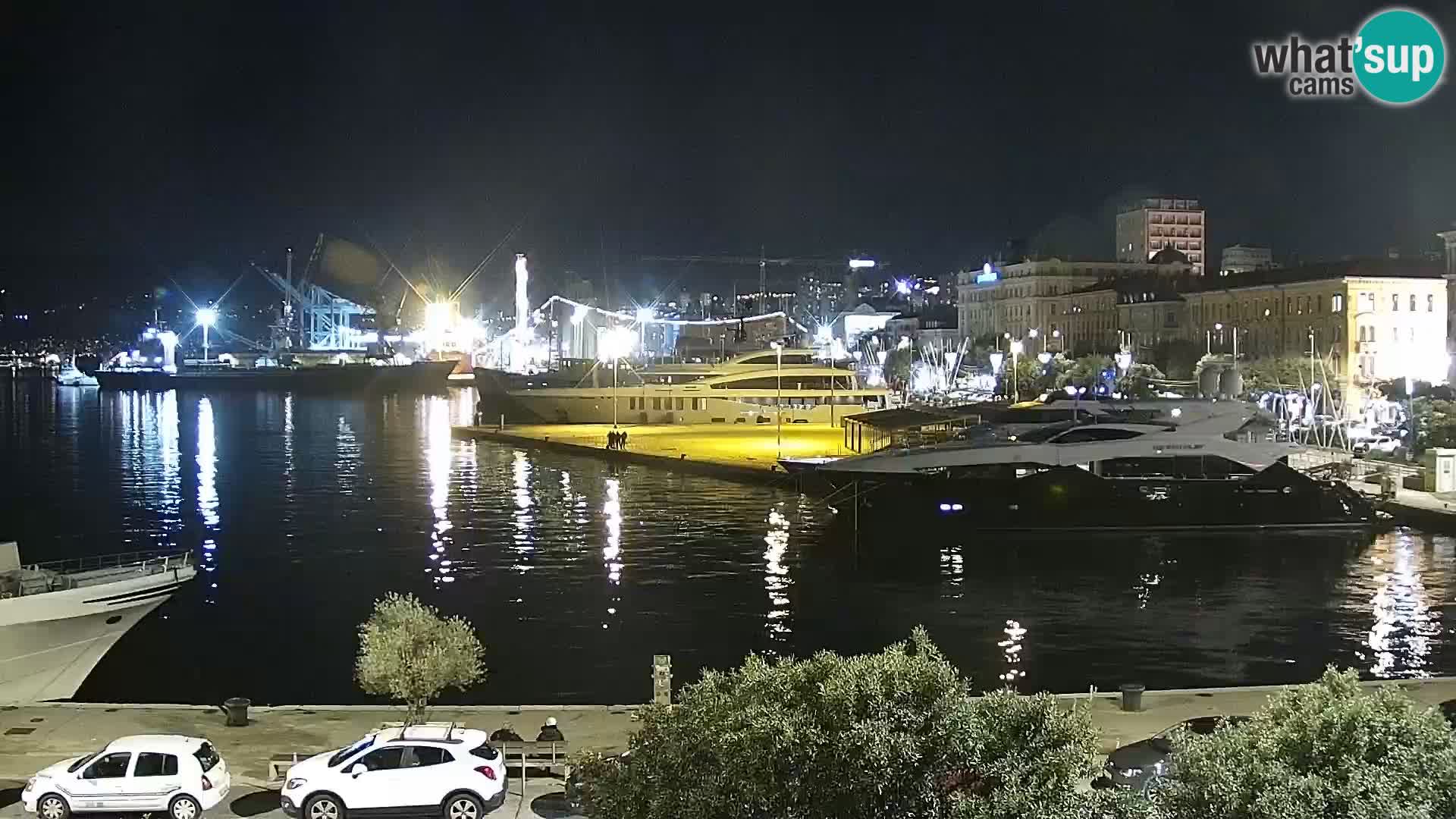 La Riva et Marina à Rijeka – Live Webcam Croatie