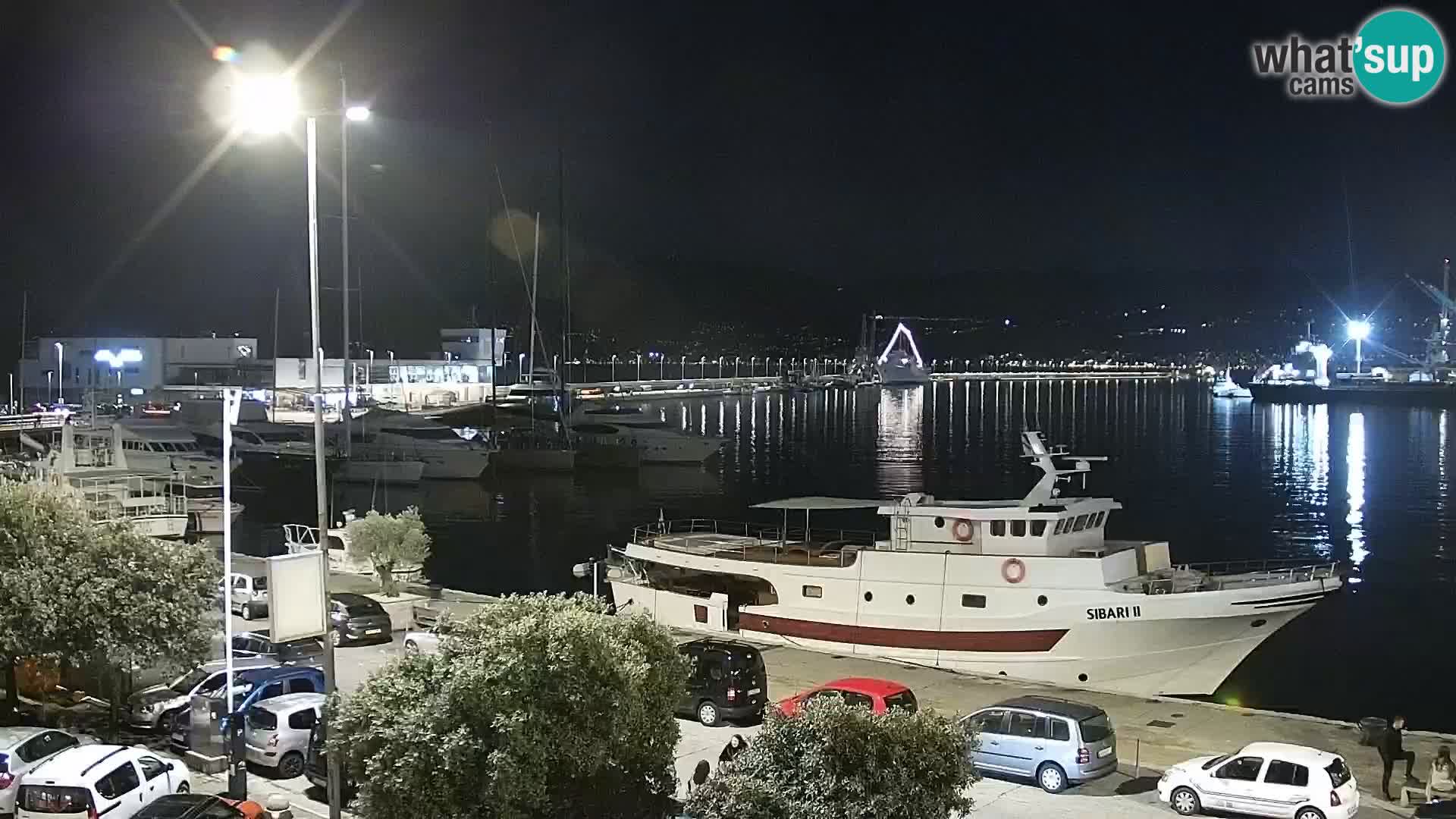 The Riva and Marina in Rijeka  – Live Webcam Croatia