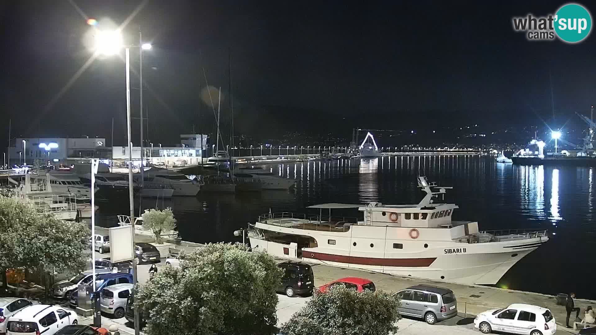 La Riva e la Marina a Rijeka (Fiume) – Live Webcam Croazia