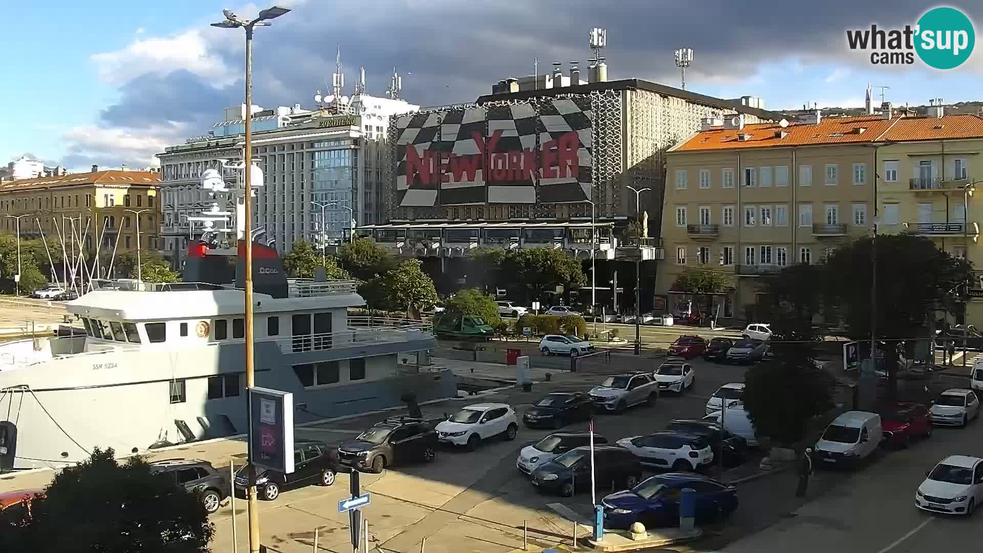 La Riva et Marina à Rijeka – Live Webcam Croatie