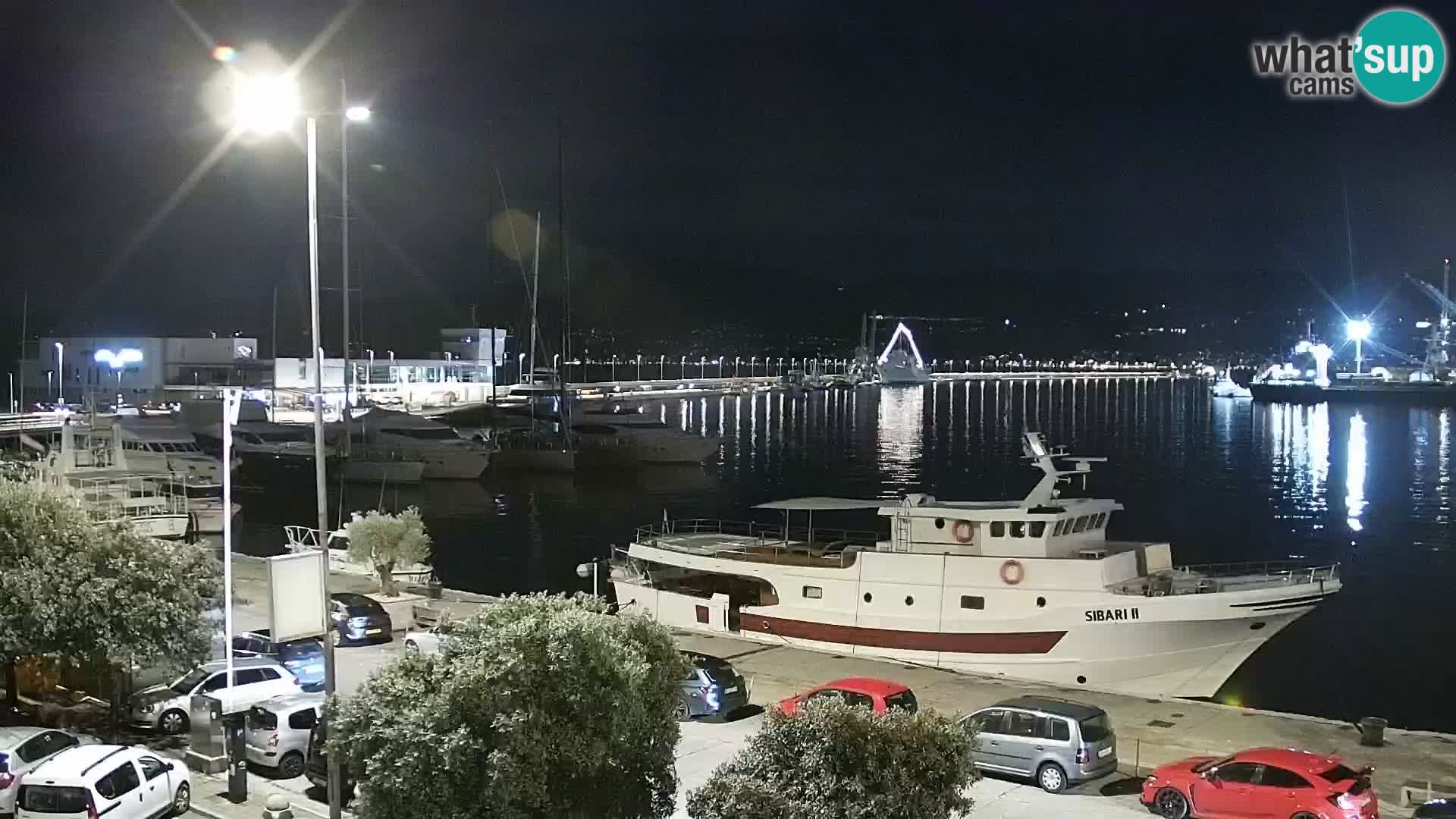 The Riva and Marina in Rijeka  – Live Webcam Croatia