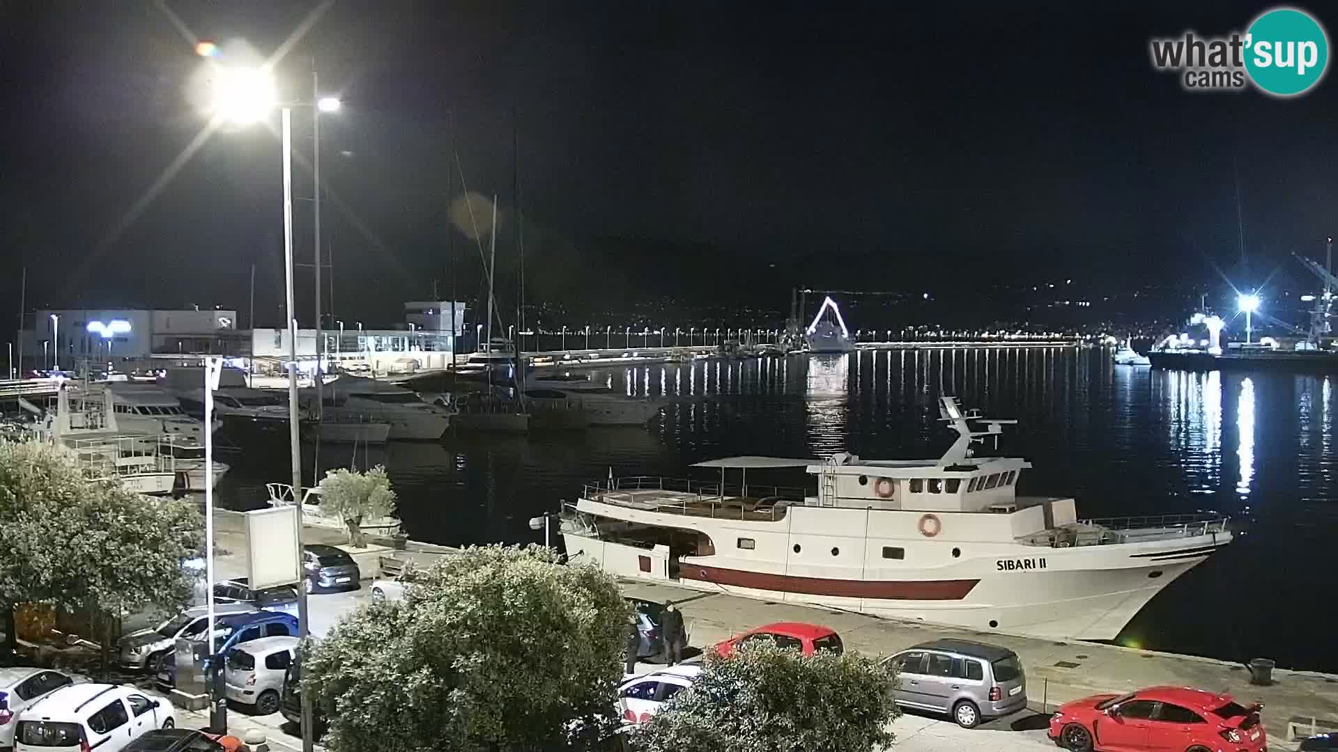 Die Riva und Marina in Rijeka – Live Webcam Kroatien