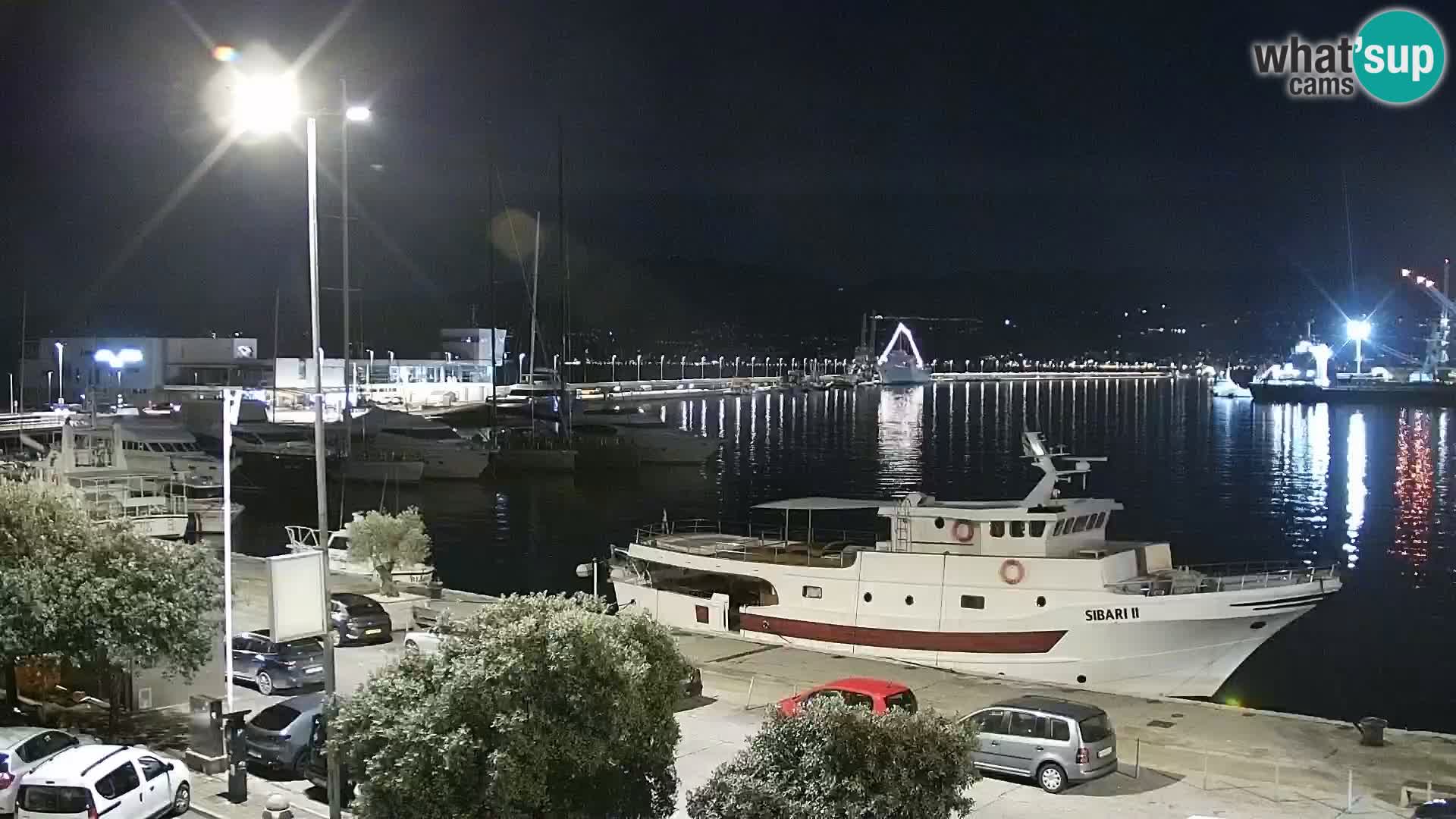 La Riva y Marina en Rijeka – Webcam en vivo Croacia
