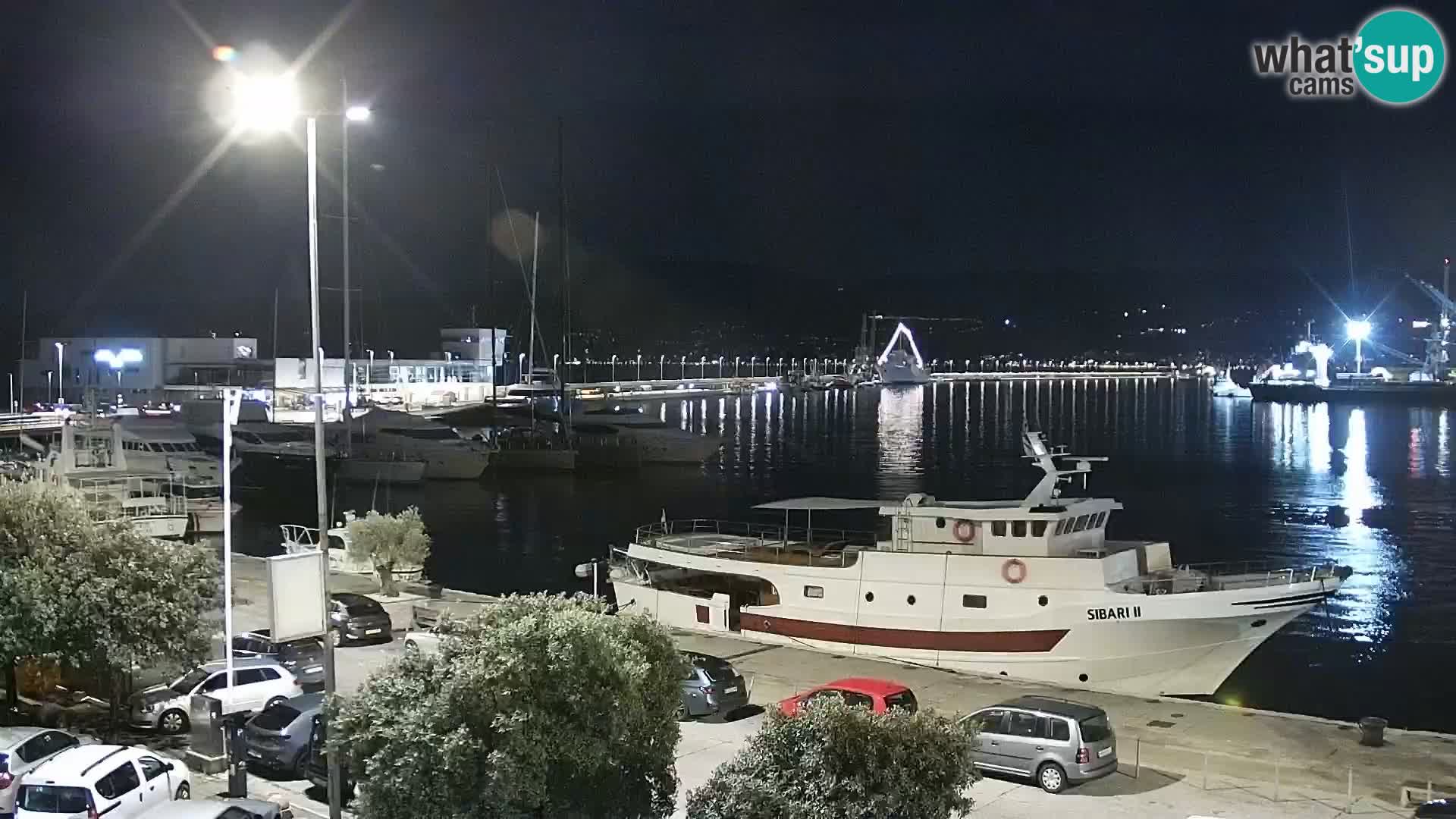 La Riva et Marina à Rijeka – Live Webcam Croatie