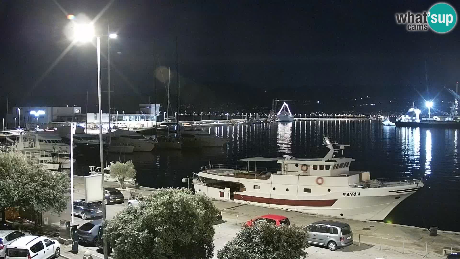 The Riva and Marina in Rijeka  – Live Webcam Croatia