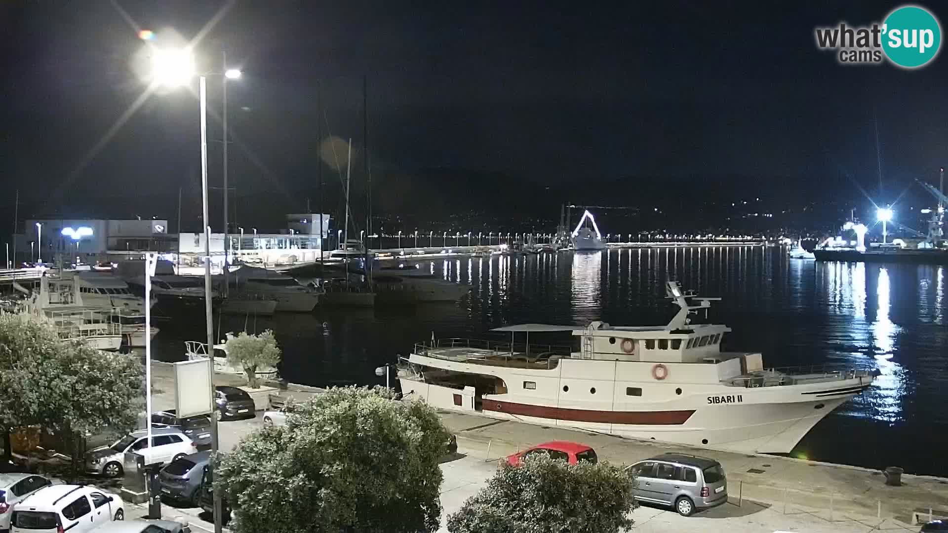 Die Riva und Marina in Rijeka – Live Webcam Kroatien