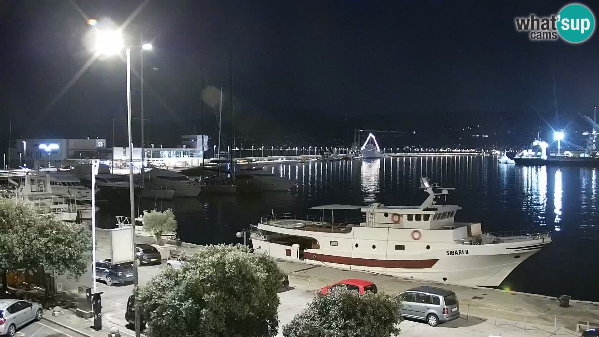 La Riva et Marina à Rijeka – Live Webcam Croatie