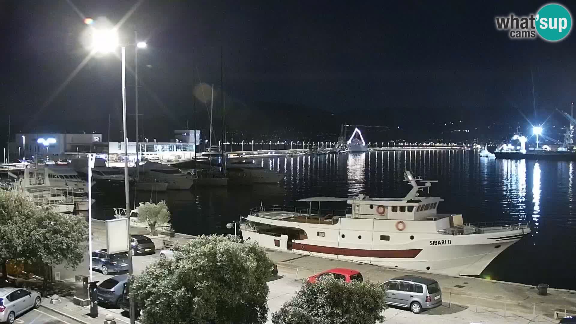 Die Riva und Marina in Rijeka – Live Webcam Kroatien