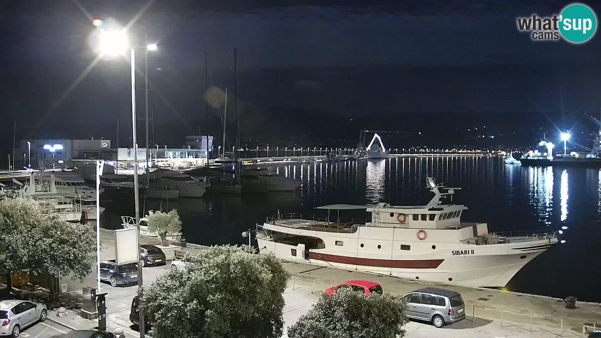 The Riva and Marina in Rijeka  – Live Webcam Croatia