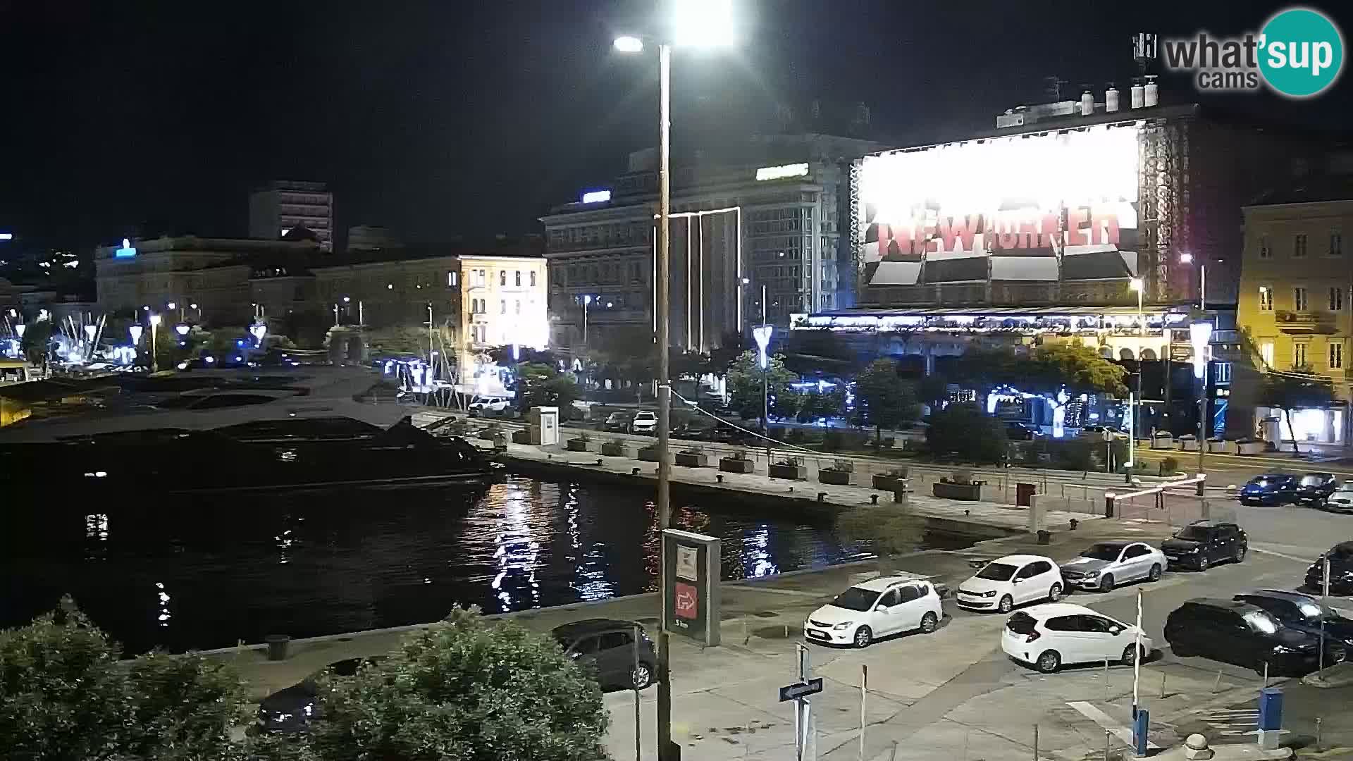 La Riva e la Marina a Rijeka (Fiume) – Live Webcam Croazia