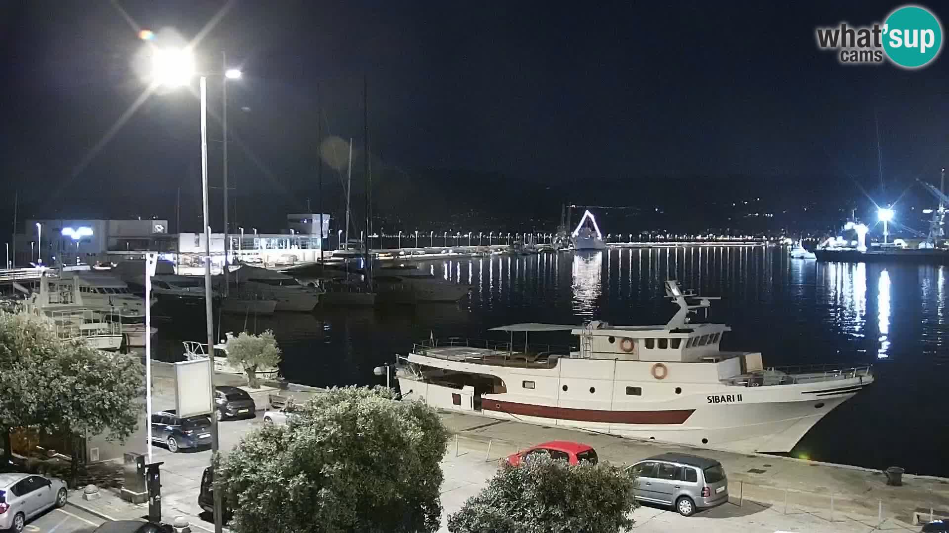 The Riva and Marina in Rijeka – Live Webcam Croatia