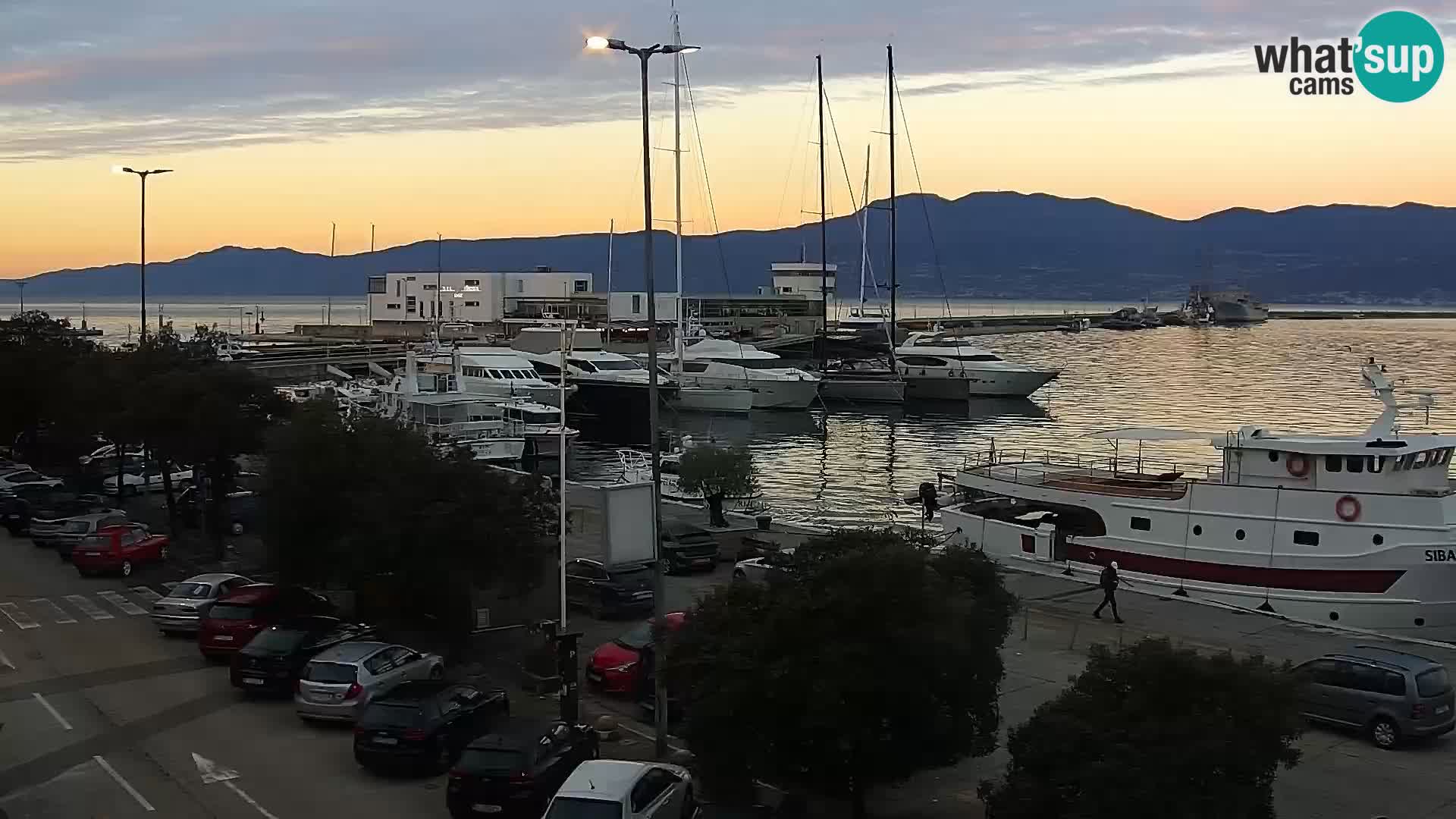 La Riva et Marina à Rijeka – Live Webcam Croatie