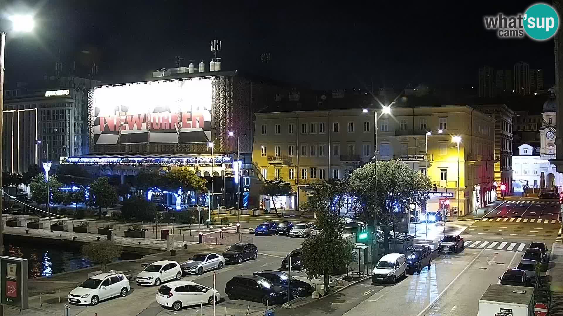 Die Riva und Marina in Rijeka – Live Webcam Kroatien
