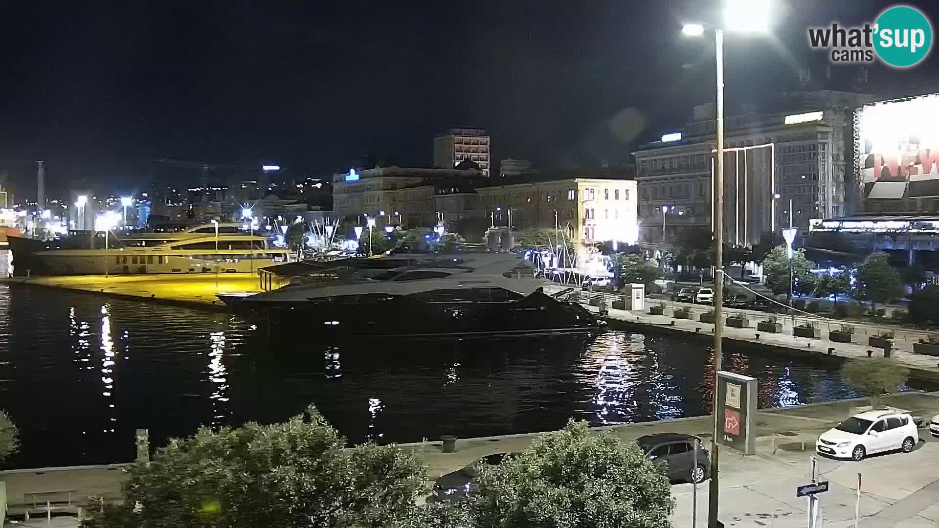 Die Riva und Marina in Rijeka – Live Webcam Kroatien