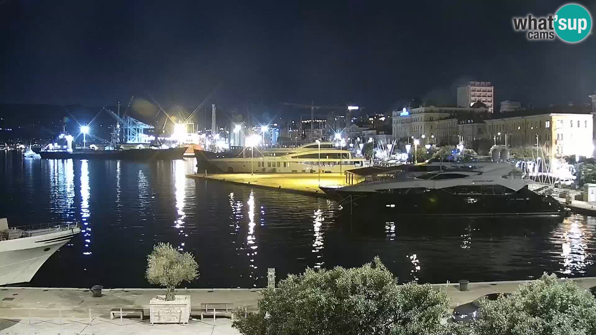La Riva et Marina à Rijeka – Live Webcam Croatie