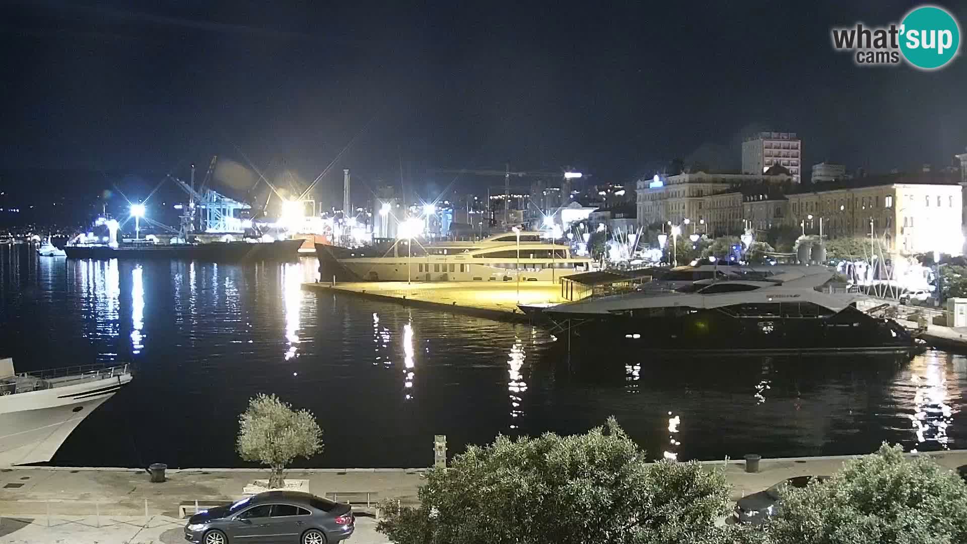 La Riva et Marina à Rijeka – Live Webcam Croatie