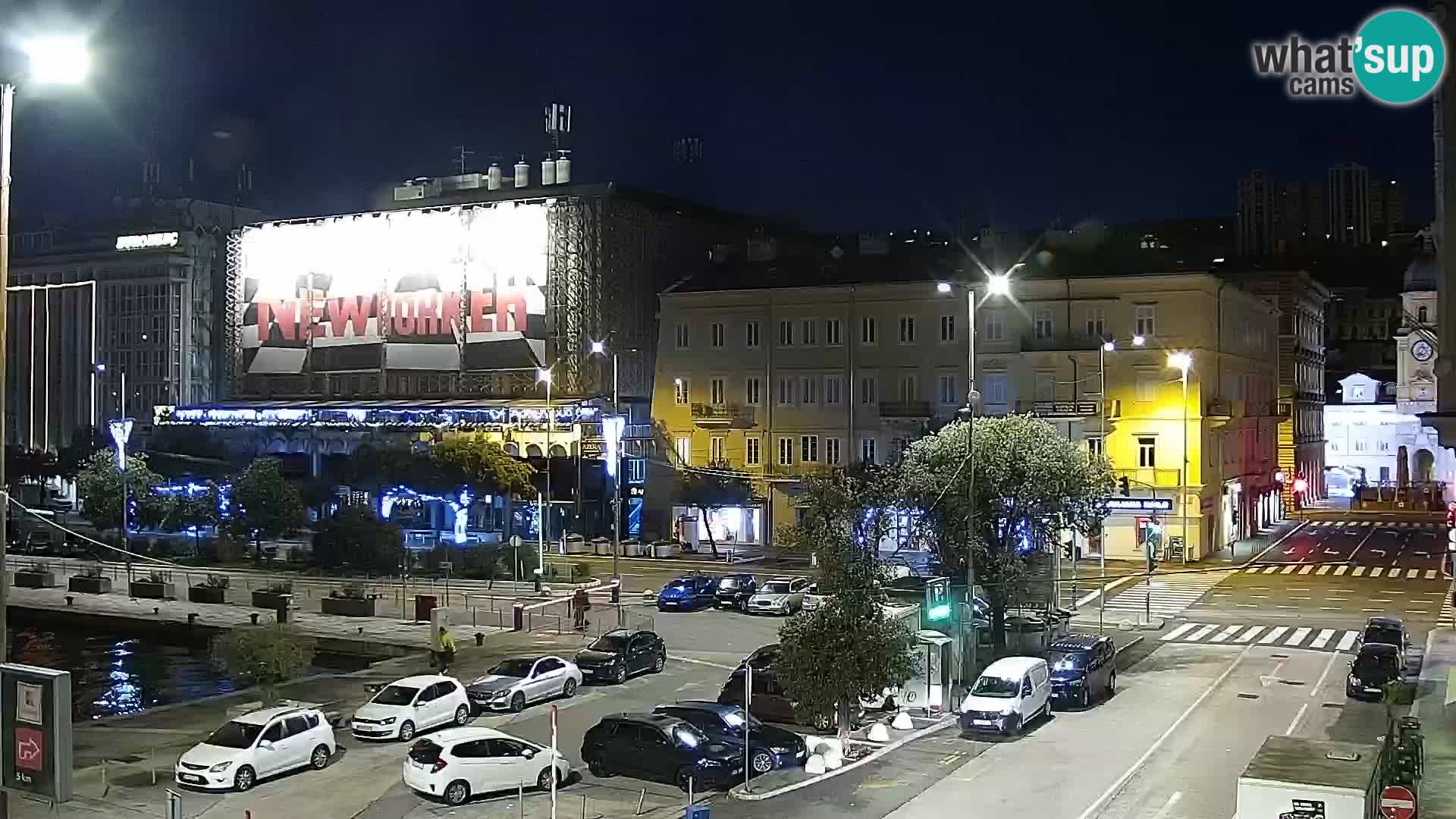 La Riva y Marina en Rijeka – Webcam en vivo Croacia
