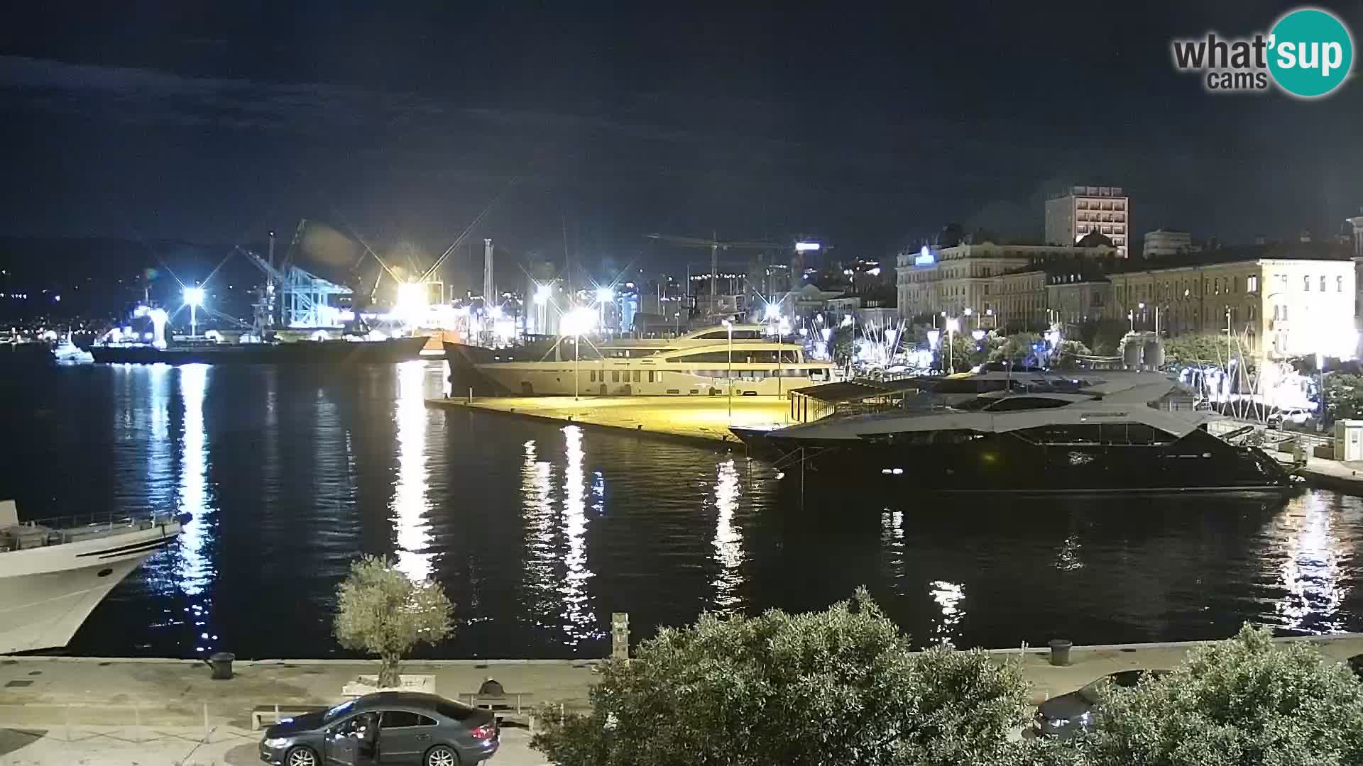 Die Riva und Marina in Rijeka – Live Webcam Kroatien