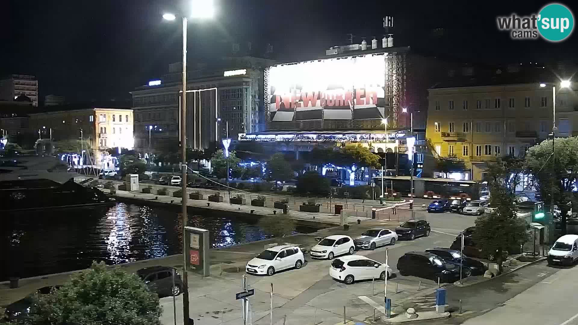 La Riva y Marina en Rijeka – Webcam en vivo Croacia