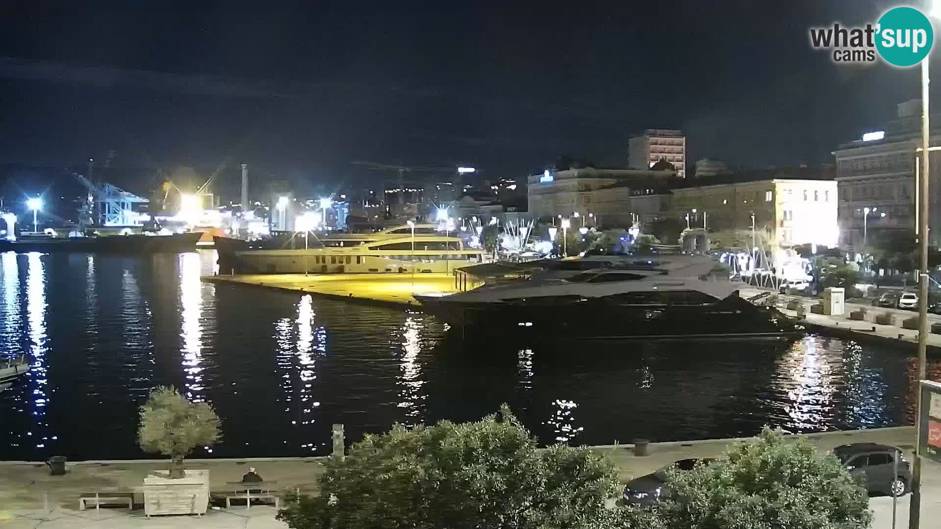 La Riva et Marina à Rijeka – Live Webcam Croatie
