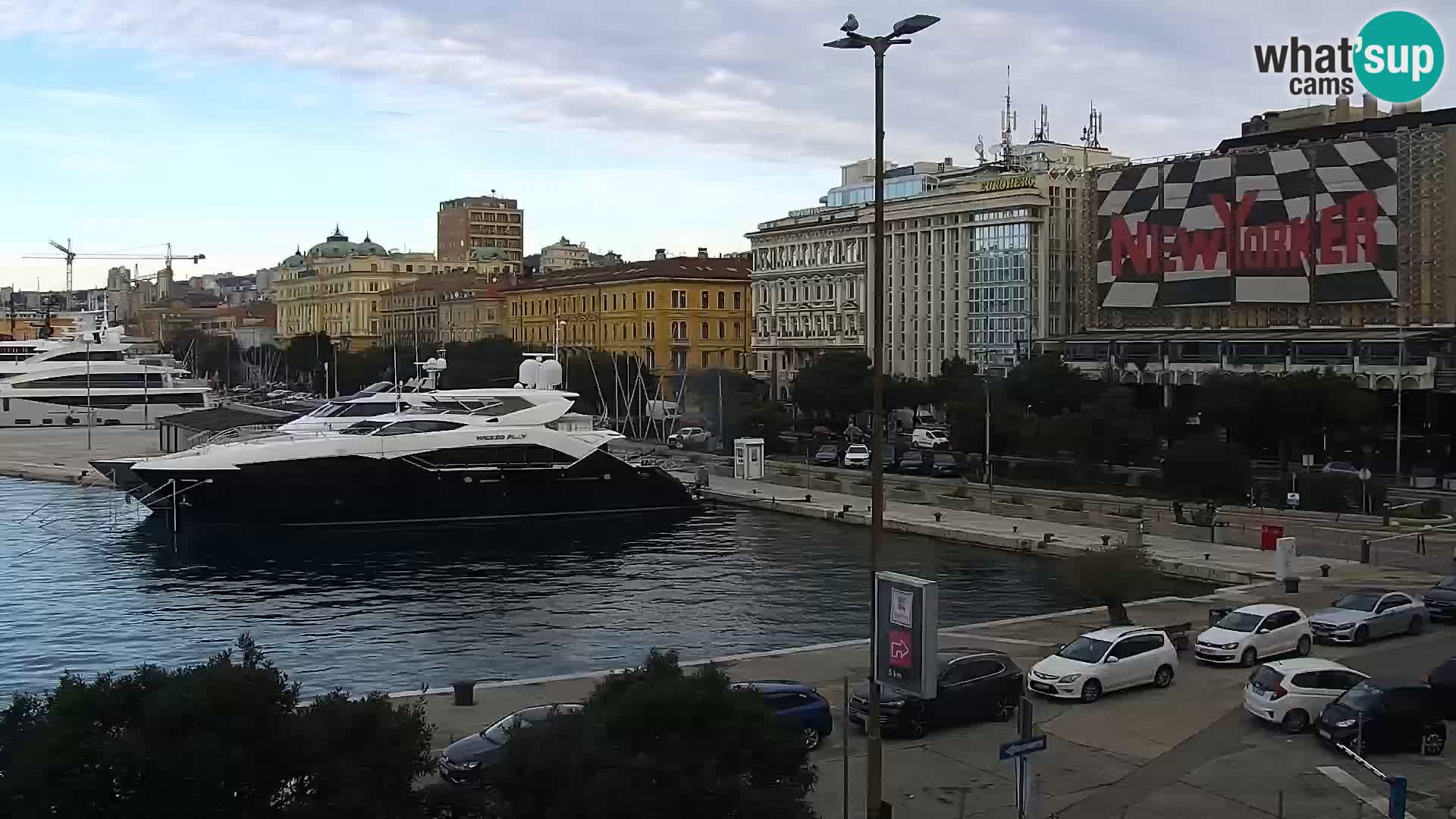 La Riva e la Marina a Rijeka (Fiume) – Live Webcam Croazia
