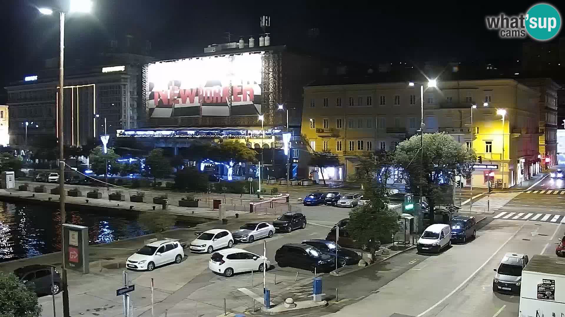 Riva in Marina v Reki – Spletna kamera v živo Hrvaška