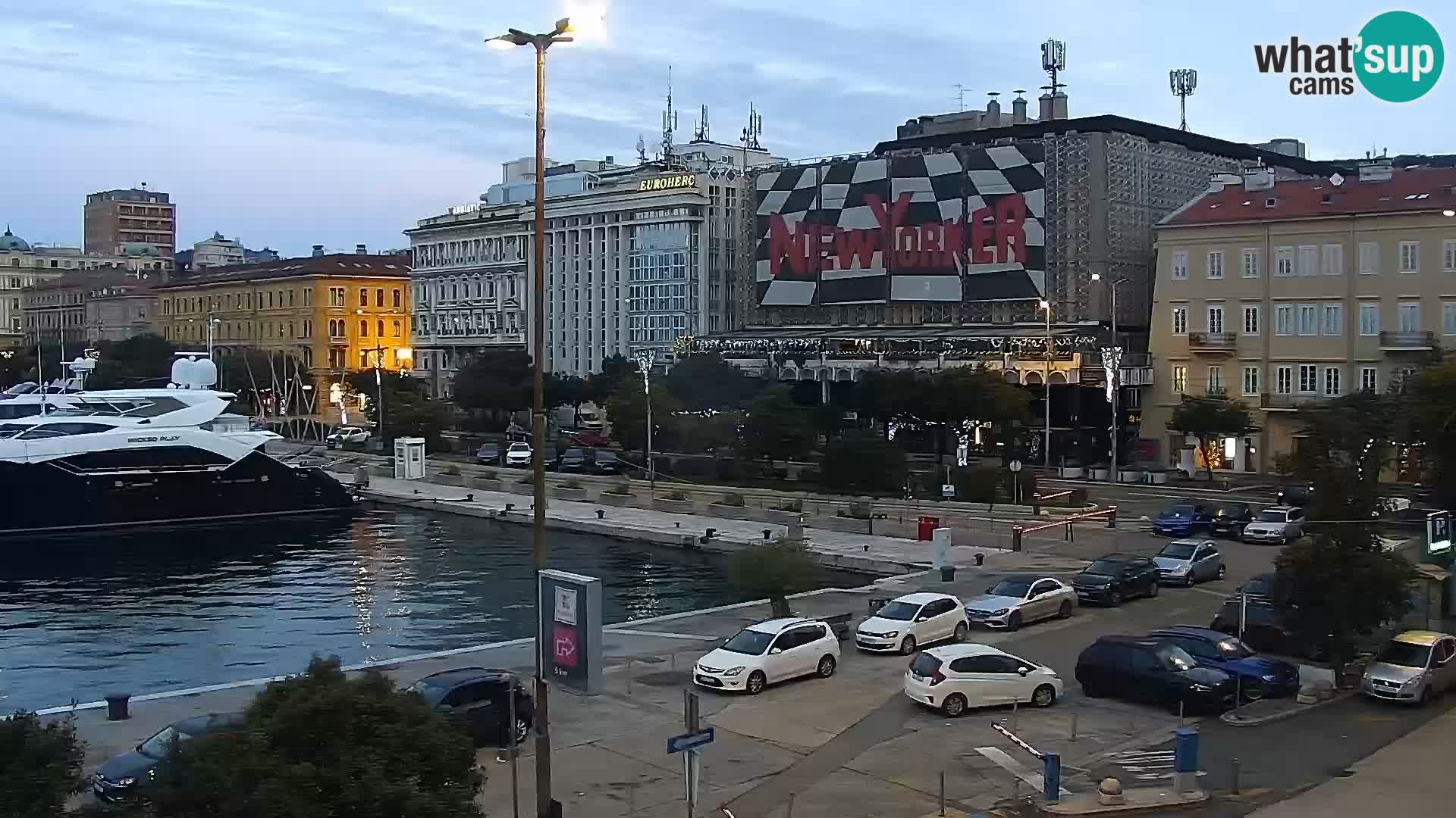 La Riva e la Marina a Rijeka (Fiume) – Live Webcam Croazia