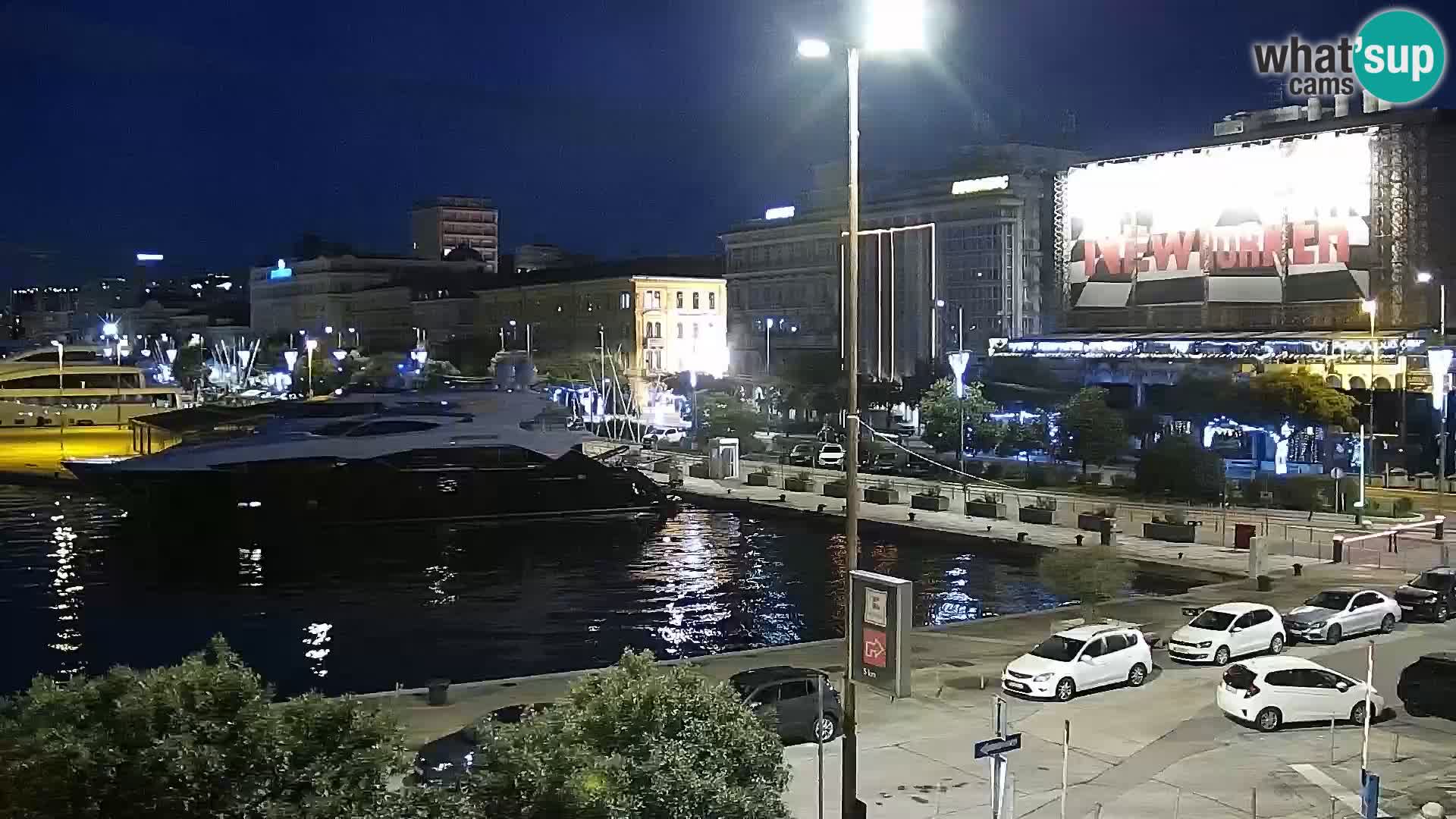 La Riva et Marina à Rijeka – Live Webcam Croatie