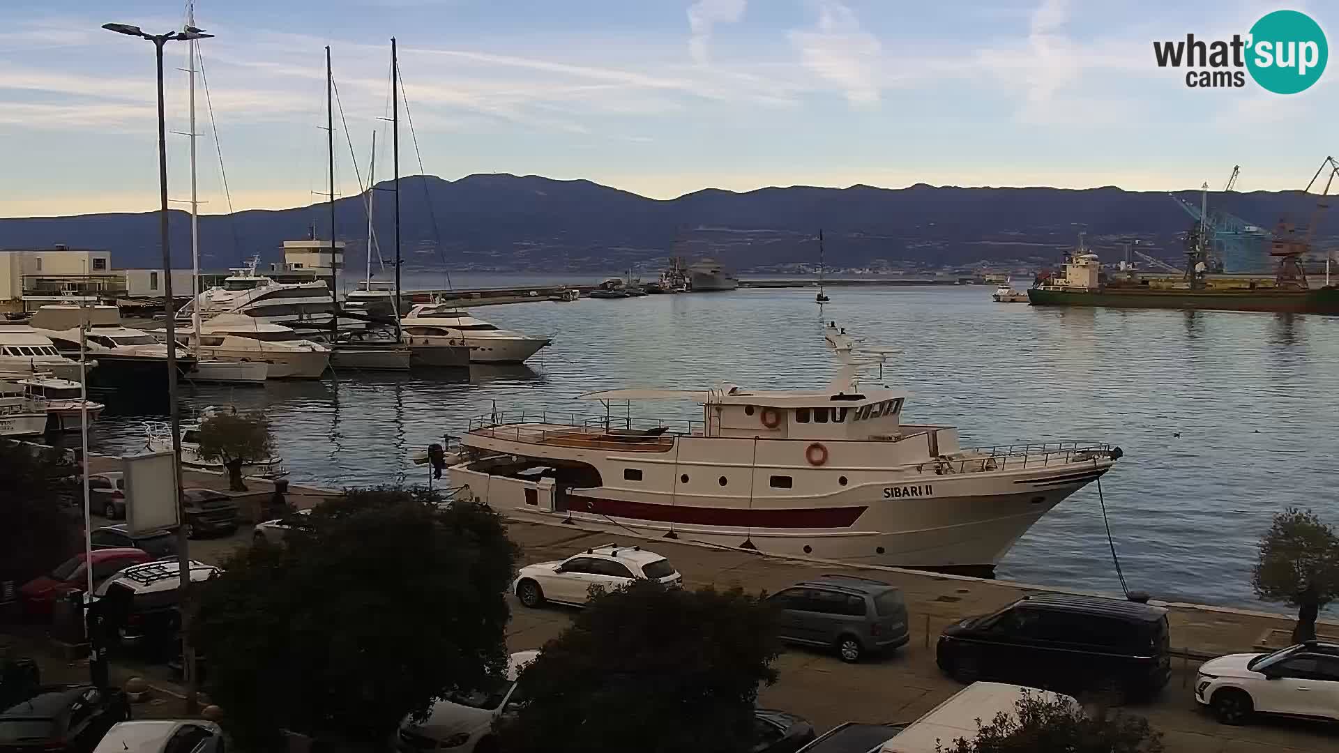 Die Riva und Marina in Rijeka – Live Webcam Kroatien