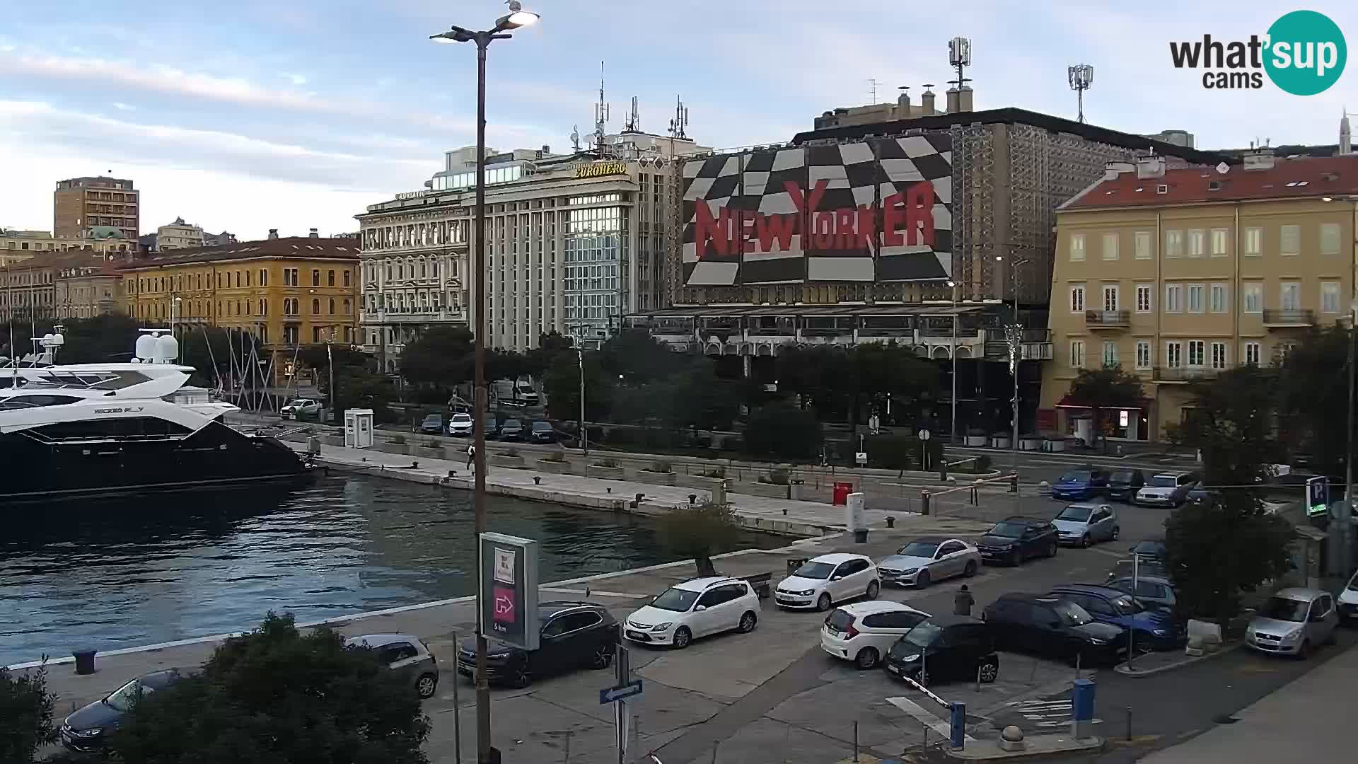 La Riva et Marina à Rijeka – Live Webcam Croatie