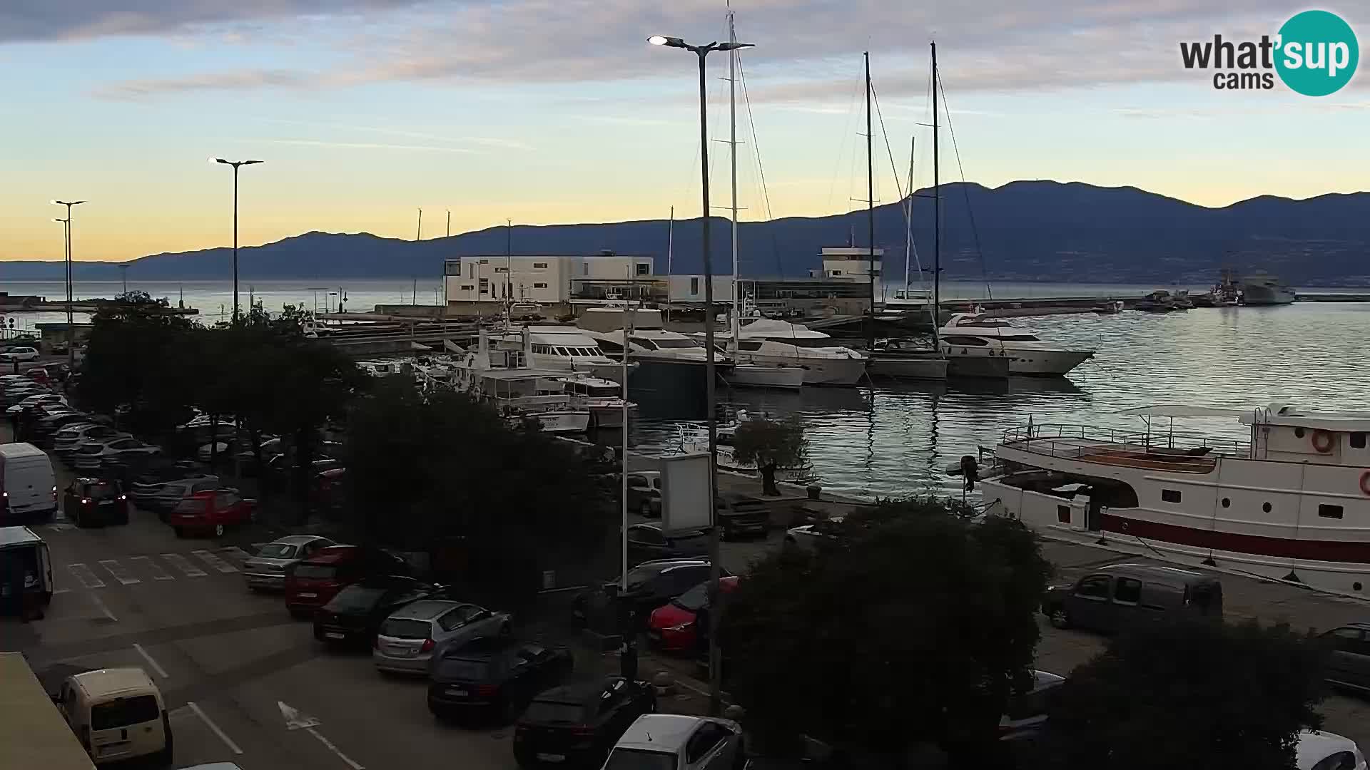 The Riva and Marina in Rijeka – Live Webcam Croatia