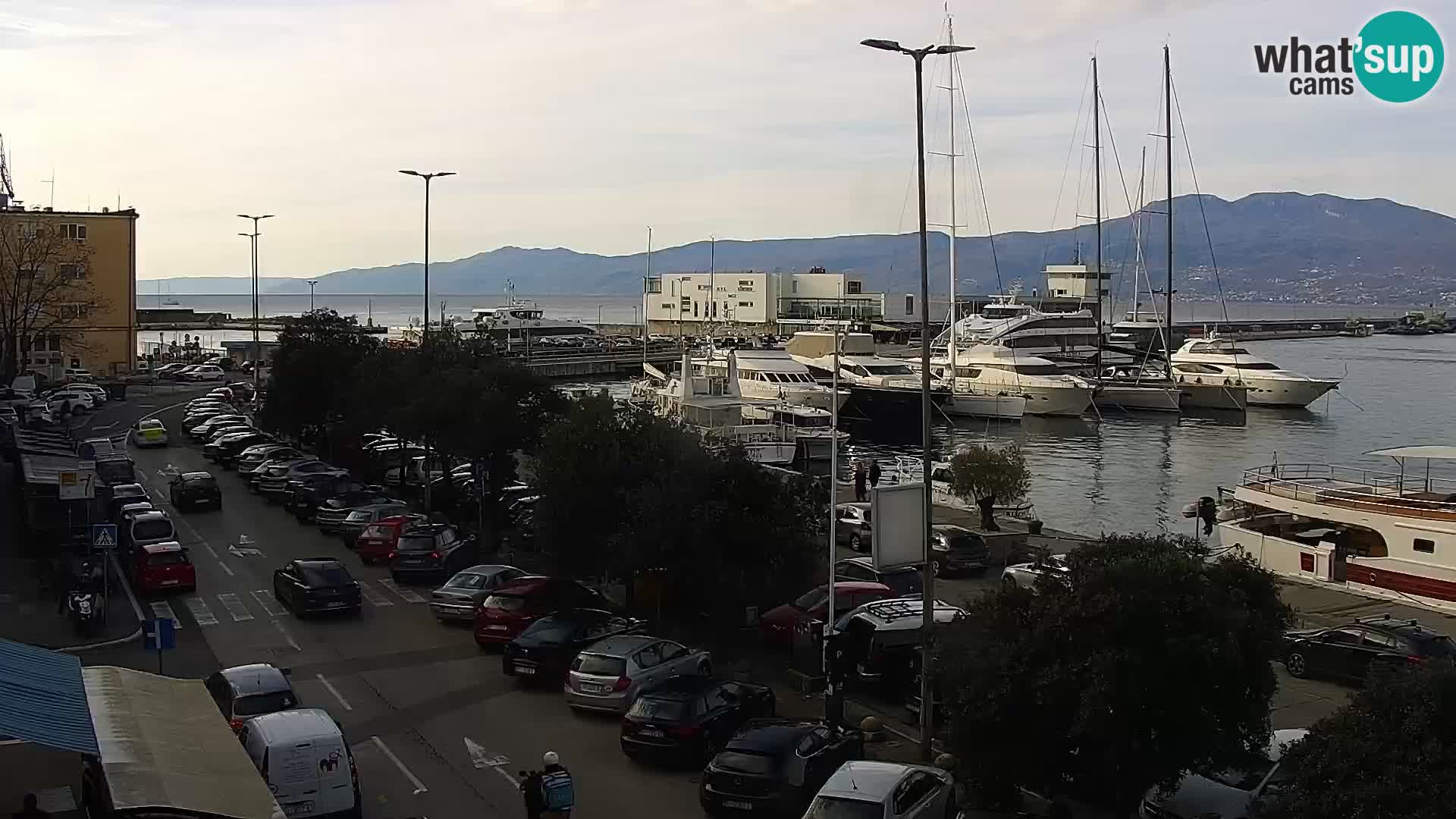 La Riva e la Marina a Rijeka (Fiume) – Live Webcam Croazia