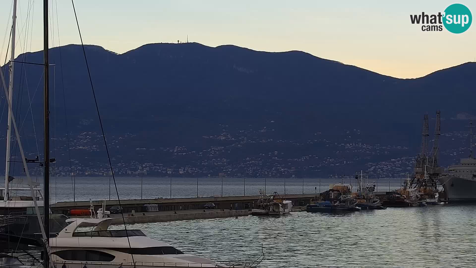 The Riva and Marina in Rijeka – Live Webcam Croatia