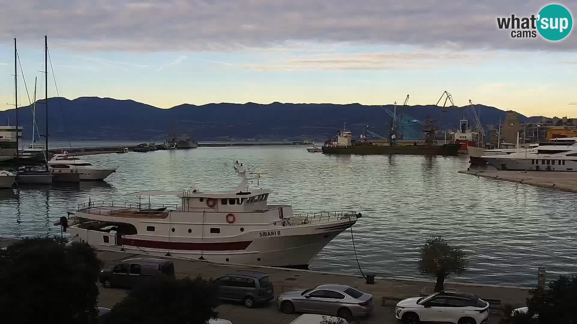 The Riva and Marina in Rijeka – Live Webcam Croatia