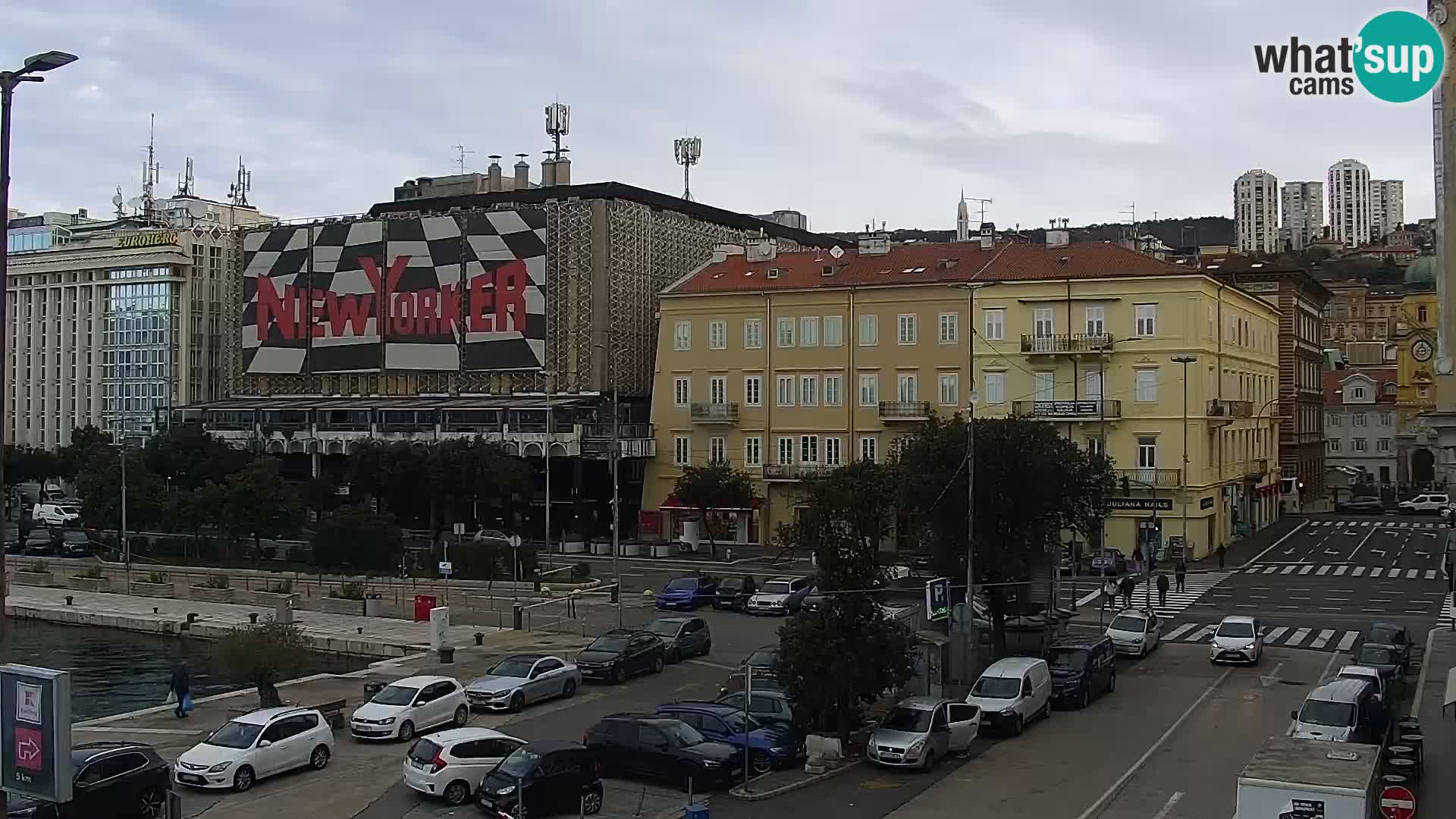 Die Riva und Marina in Rijeka – Live Webcam Kroatien