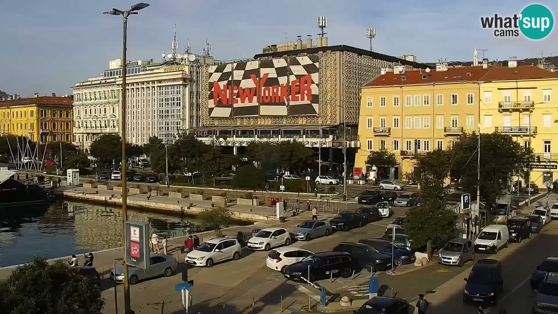 La Riva et Marina à Rijeka – Live Webcam Croatie