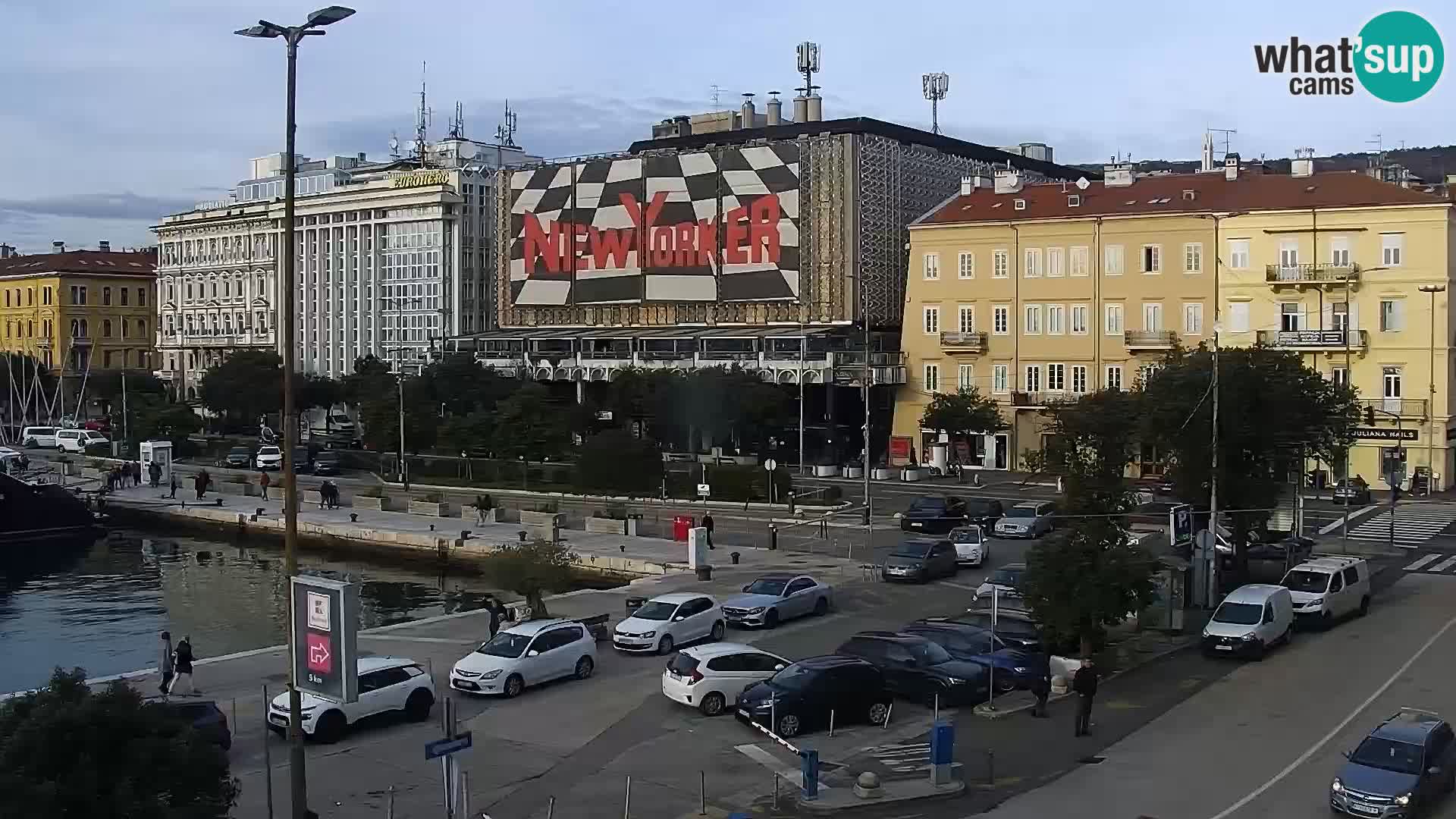 La Riva e la Marina a Rijeka (Fiume) – Live Webcam Croazia