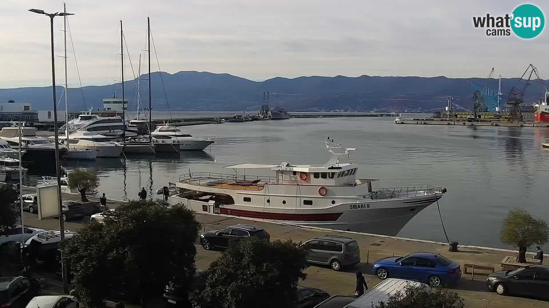La Riva e la Marina a Rijeka (Fiume) – Live Webcam Croazia