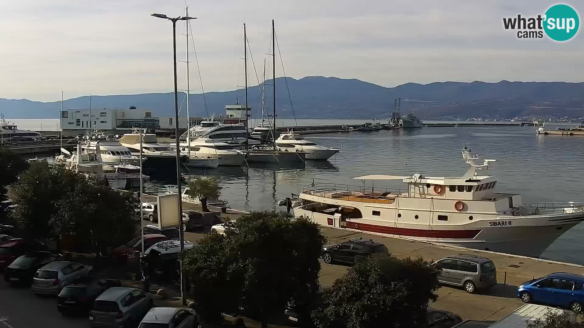 The Riva and Marina in Rijeka – Live Webcam Croatia