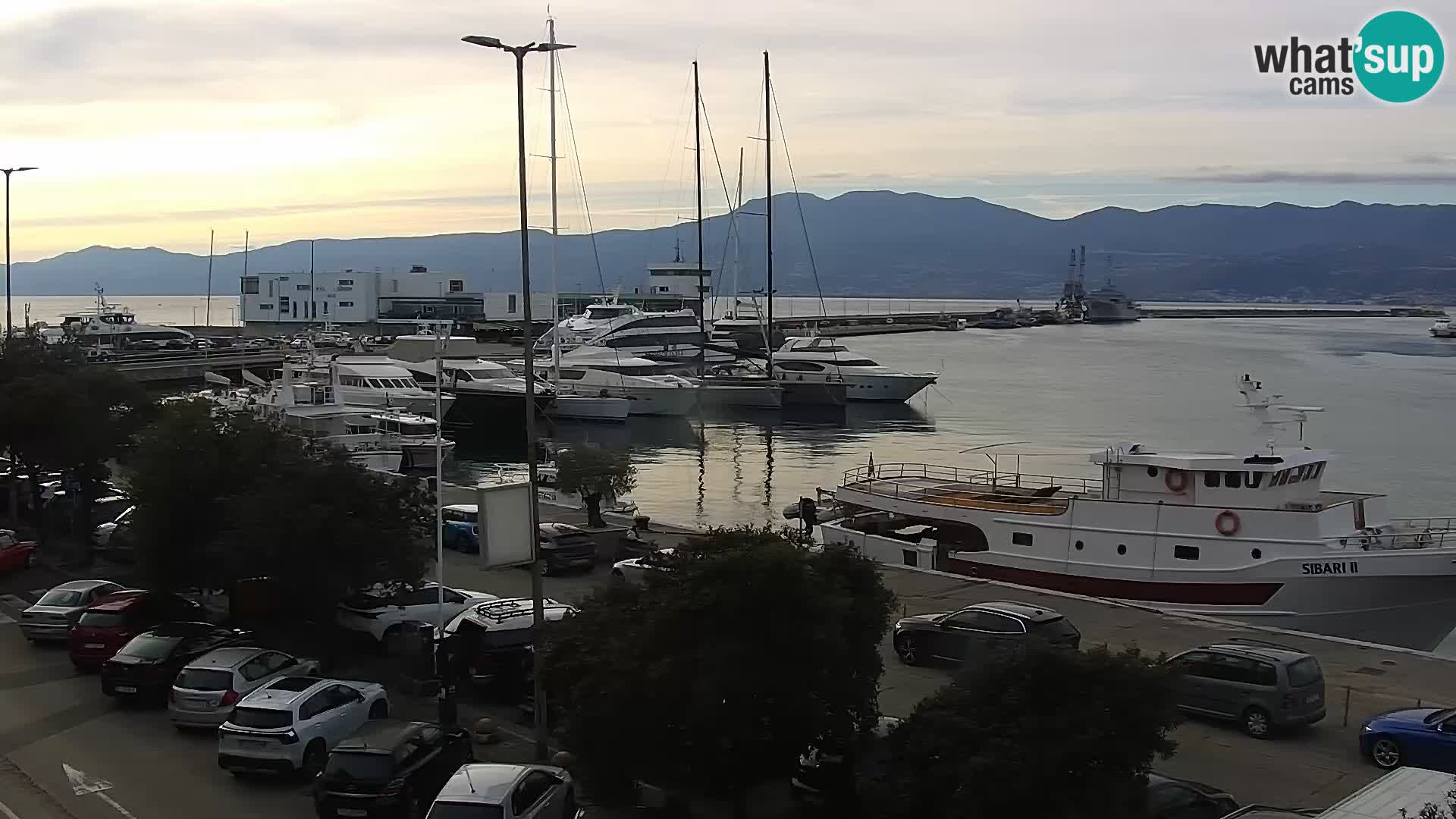 La Riva et Marina à Rijeka – Live Webcam Croatie