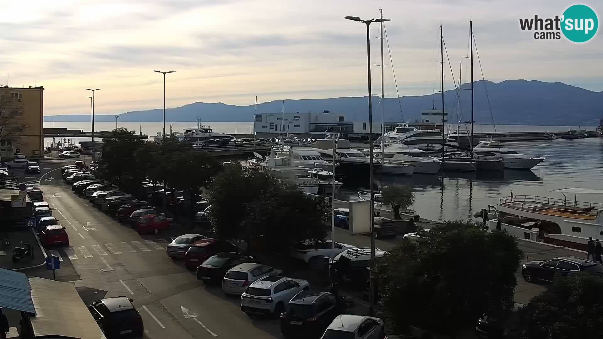 Die Riva und Marina in Rijeka – Live Webcam Kroatien