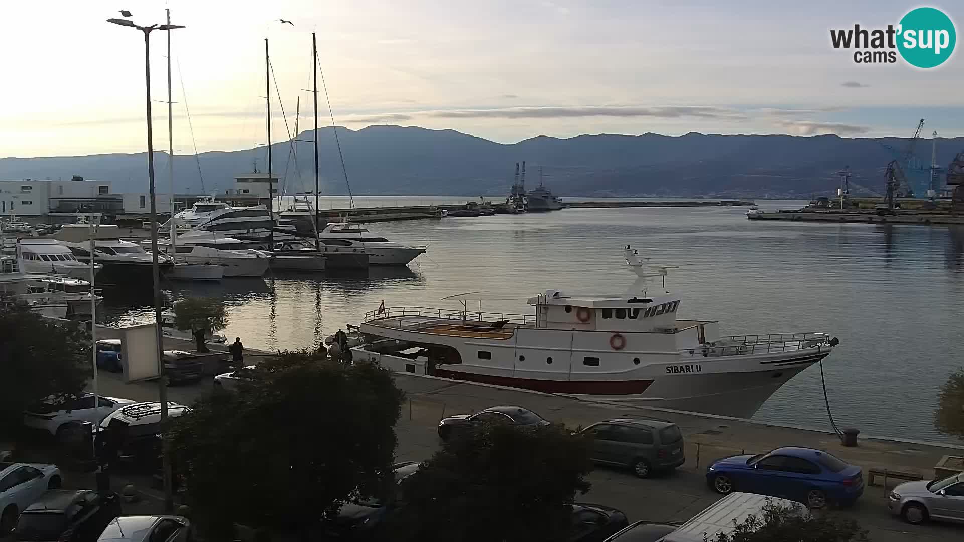 La Riva e la Marina a Rijeka (Fiume) – Live Webcam Croazia