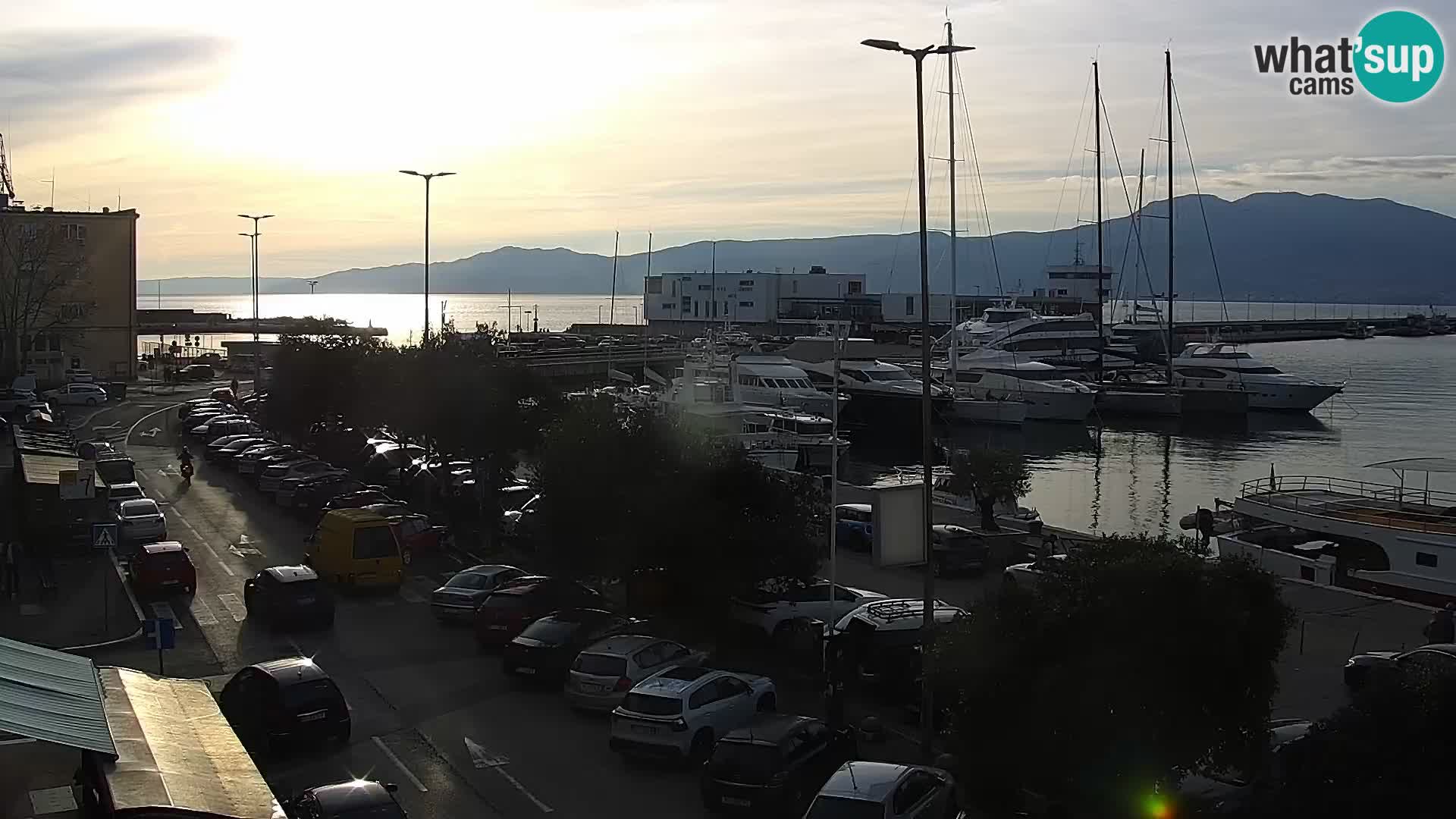 La Riva et Marina à Rijeka – Live Webcam Croatie