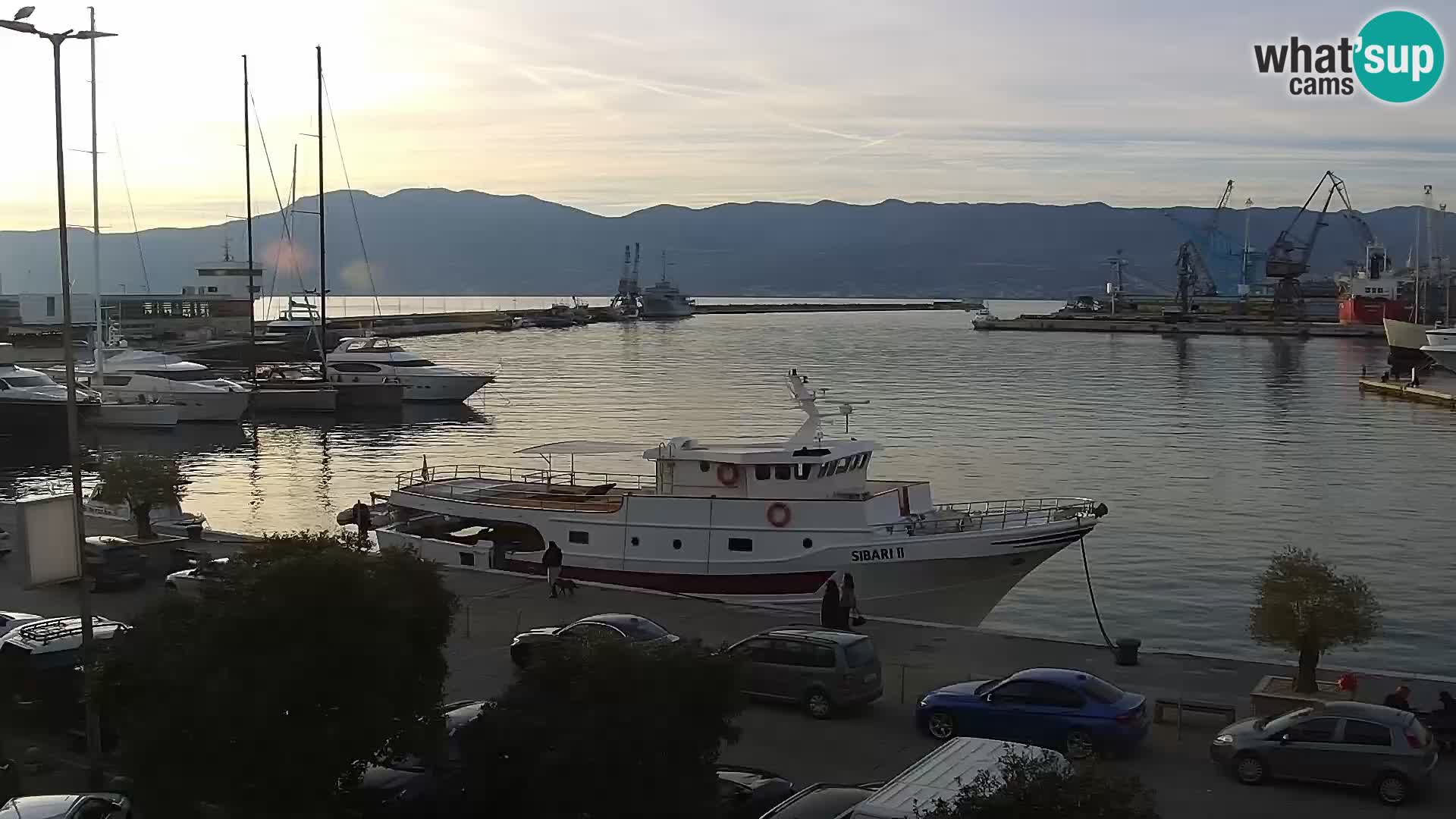 La Riva e la Marina a Rijeka (Fiume) – Live Webcam Croazia