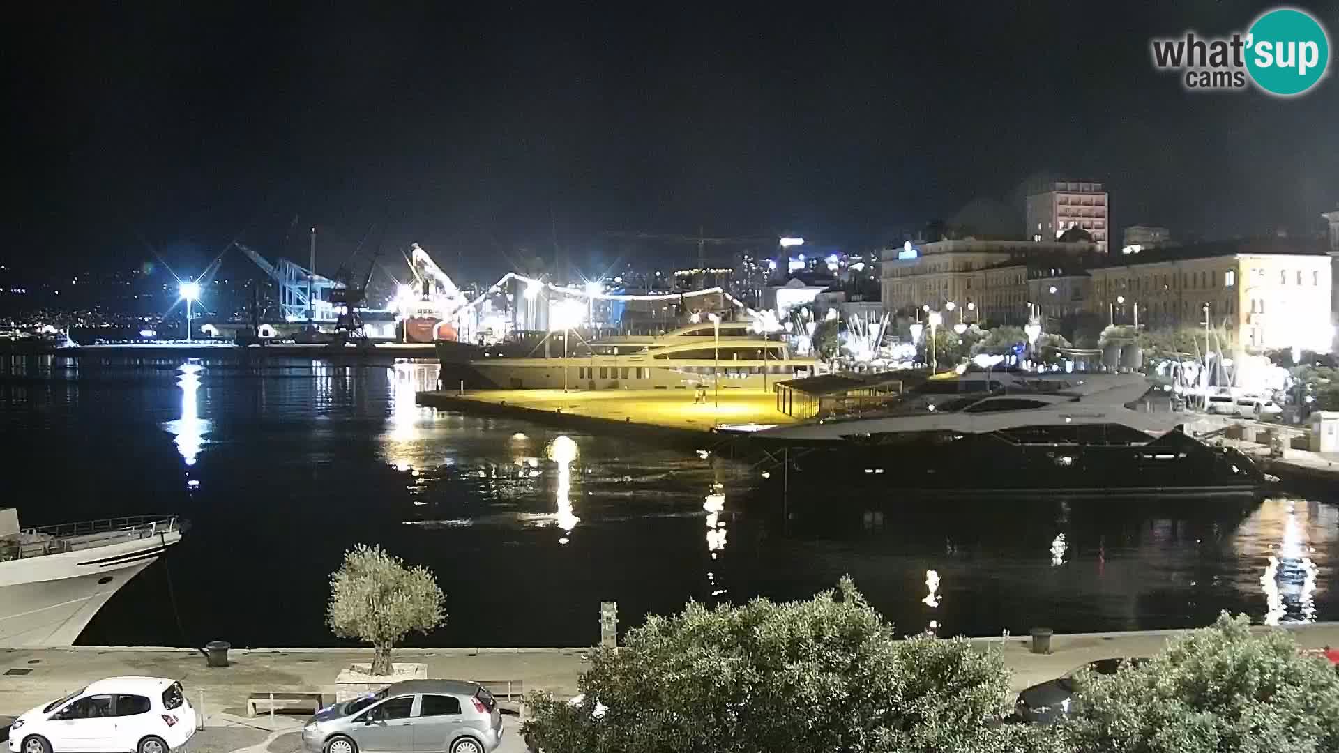 Die Riva und Marina in Rijeka – Live Webcam Kroatien