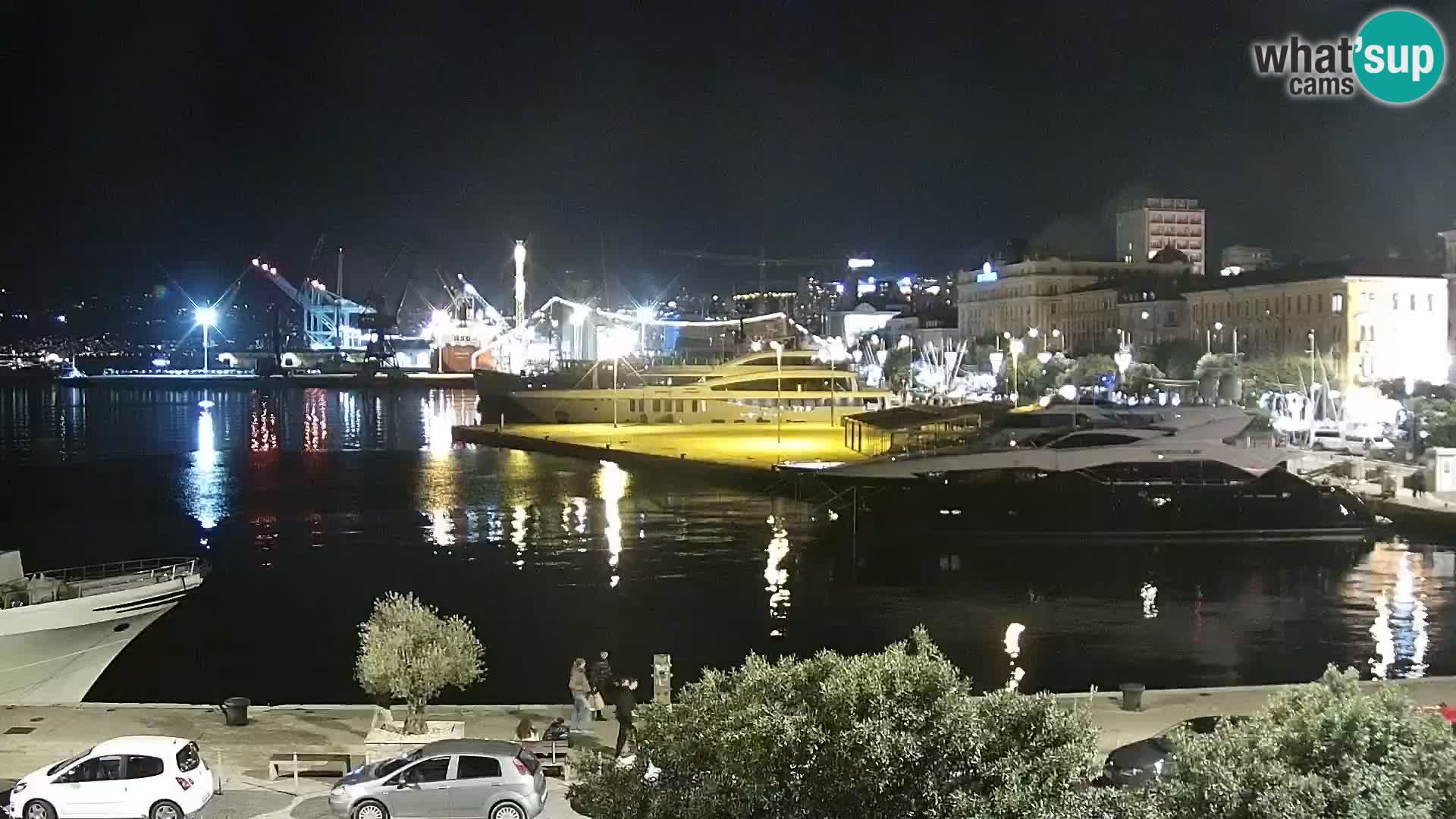 Die Riva und Marina in Rijeka – Live Webcam Kroatien