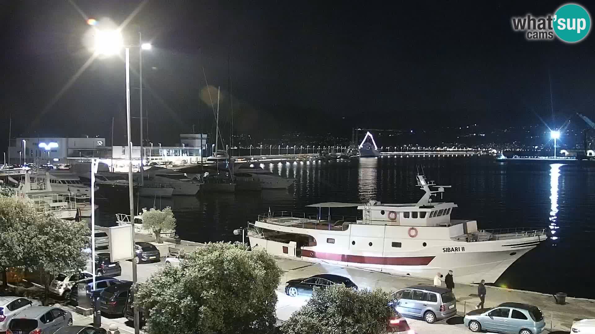 Die Riva und Marina in Rijeka – Live Webcam Kroatien