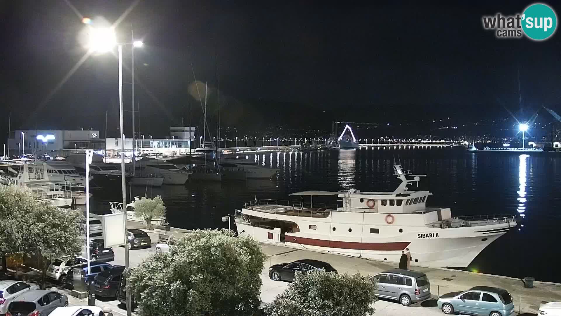 Die Riva und Marina in Rijeka – Live Webcam Kroatien