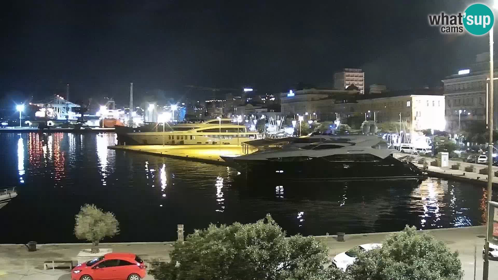 La Riva e la Marina a Rijeka (Fiume) – Live Webcam Croazia
